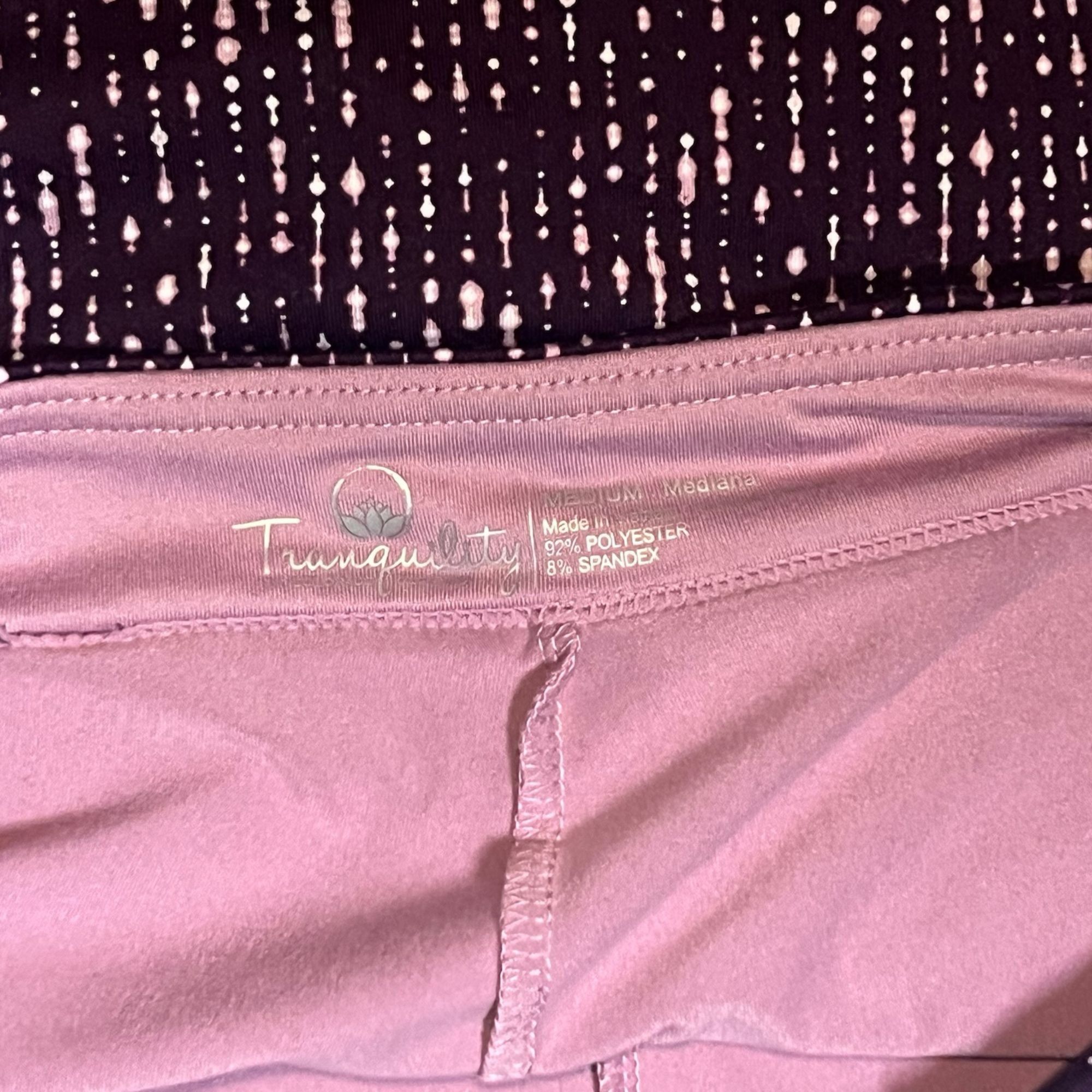 Other Tranquility Lavender Skort Medium Black & Pink Dotted Polyes Size 30" / US 8 / IT 44 - 4 Thumbnail