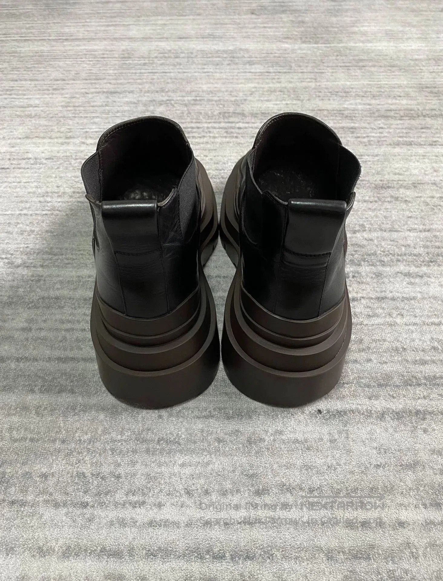 Bottega Veneta bottega veneta black chunky leather boots. Size US 8 / EU 41 - 5 Thumbnail