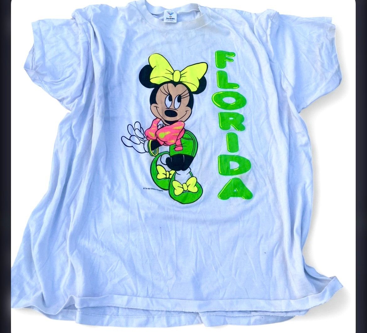 Disney Rare Vintage 80s Disney Minnie Florida T Shirt Size US XXL / EU 58 / 5 - 1 Thumbnail