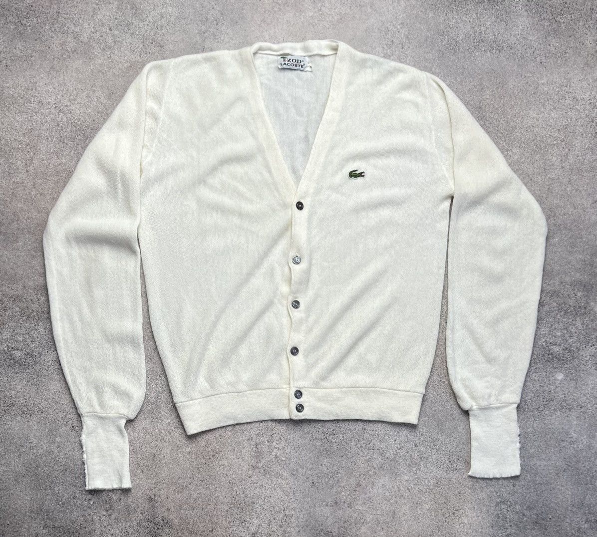 Lacoste Lacoste vintage wool cardigan Size US L / EU 52-54 / 3 - 1 Thumbnail