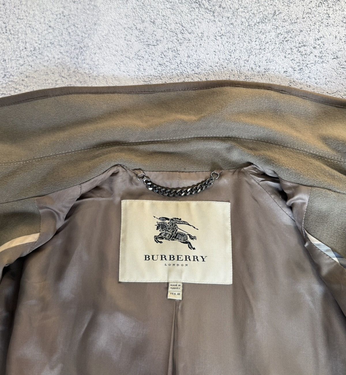 Burberry Burberry Women Trench Coat Wool Cashmere Belted UK8 USA6 Size M / US 6-8 / IT 42-44 - 8 Thumbnail