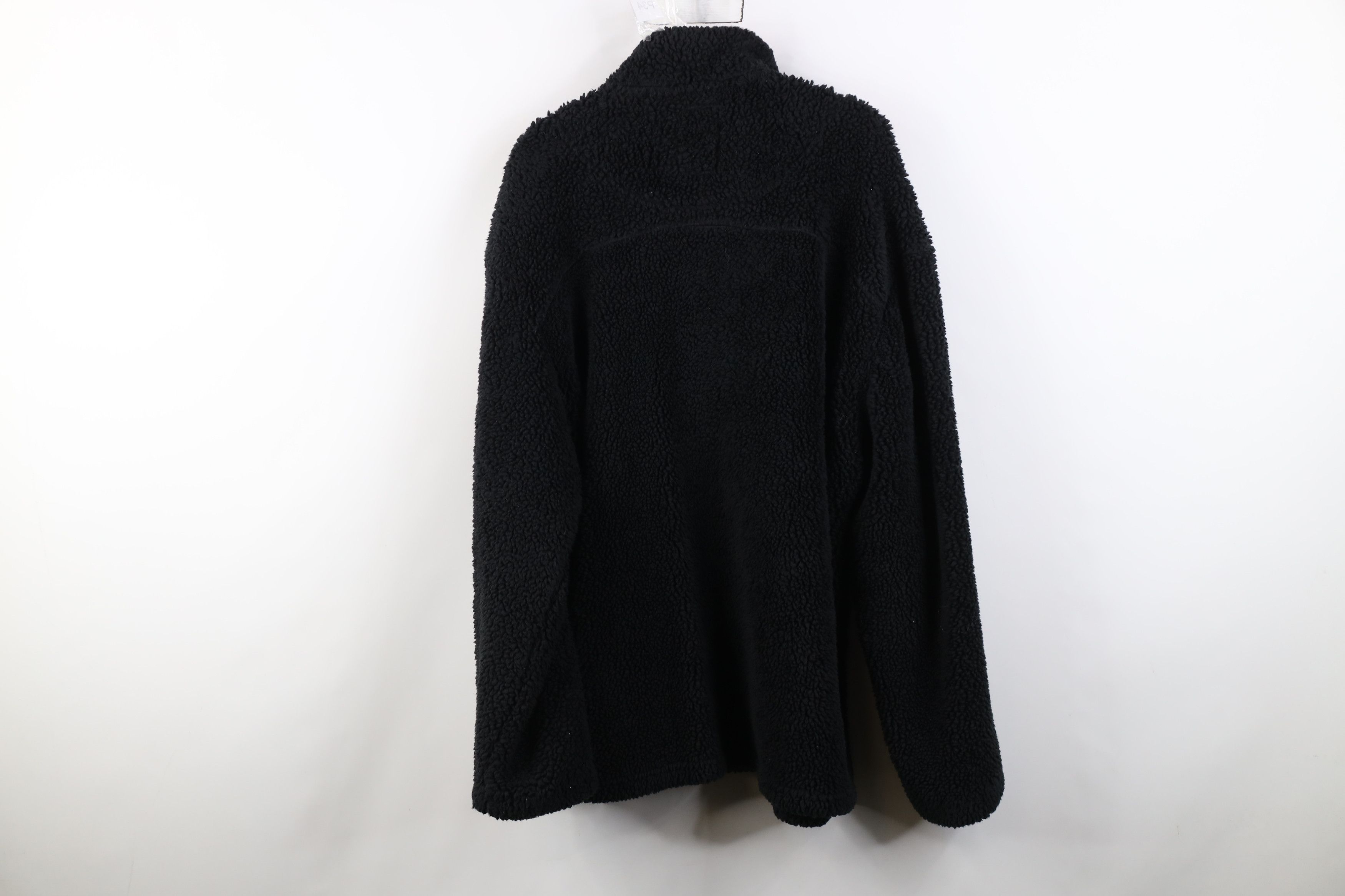 Vintage Vintage Y2K Streetwear Pile Fleece Pullover Sweater Black Size US XL / EU 56 / 4 - 11 Thumbnail
