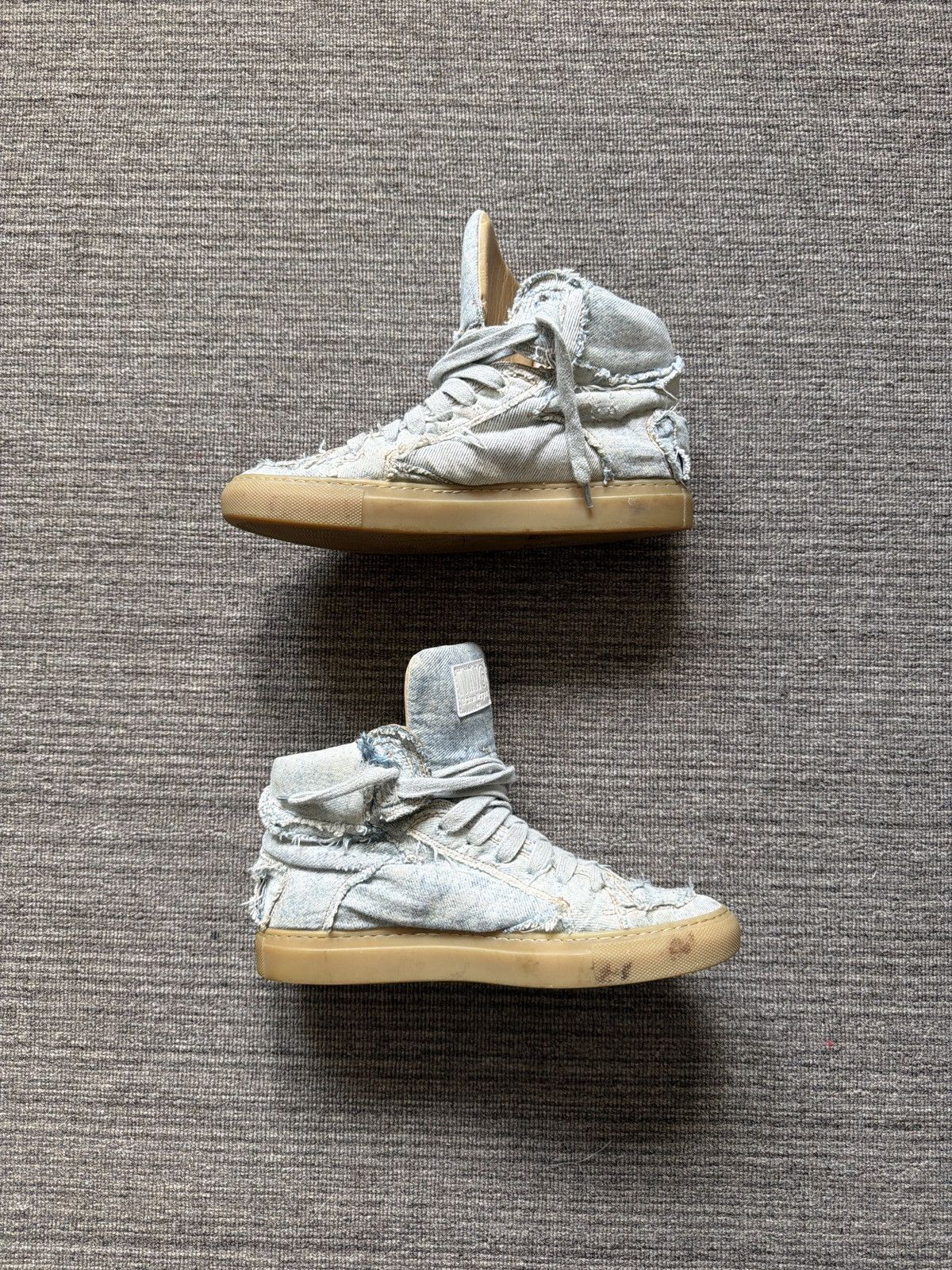 MM6 MM6 Maison Margiela Denim High Top Sneaker Size US 8 / EU 41 - 3 Thumbnail