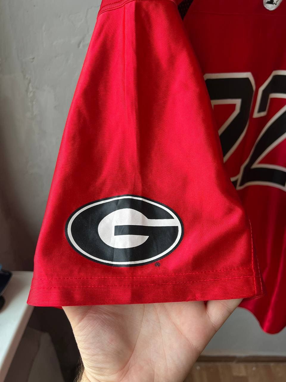 Starter GEORGIA BULLDOGS USA #22 FOOTBALL RED JERSEY SHIRT RARE 2XL Size US XXL / EU 58 / 5 - 8 Thumbnail