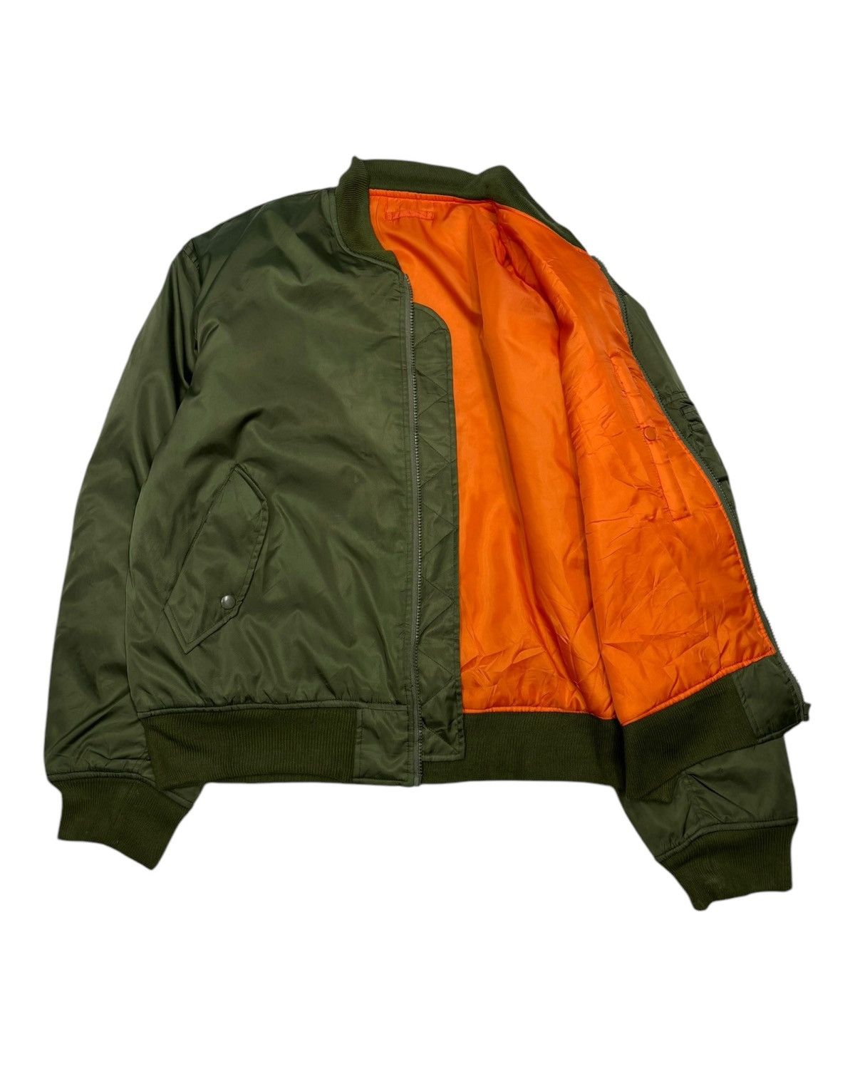 Alpha Industries 🔥VINTAGE MACHOPE AIR FORCE INTERMEDIATE MA-1 BOMBER JACKET Size US XL / EU 56 / 4 - 4 Thumbnail