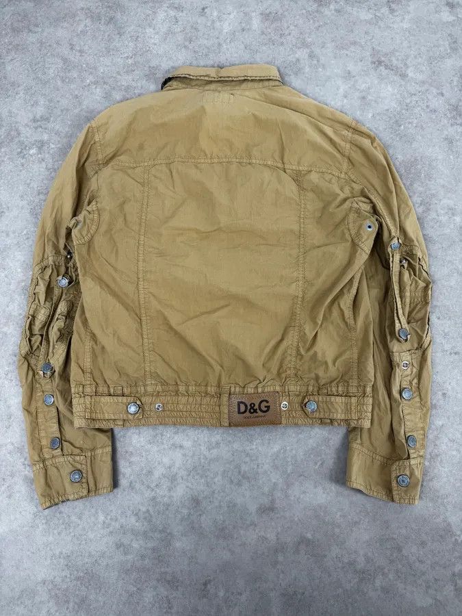 Dolce & Gabbana AW2004 Dolce & Gabbana Light Beige Military Utility Jacket Size US M / EU 48-50 / 2 - 4 Thumbnail