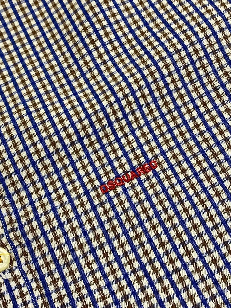 Dsquared2 Vintage Dsquared2 Dean Dan Embroidered Logo Check Shirt Size US S / EU 44-46 / 1 - 8 Thumbnail