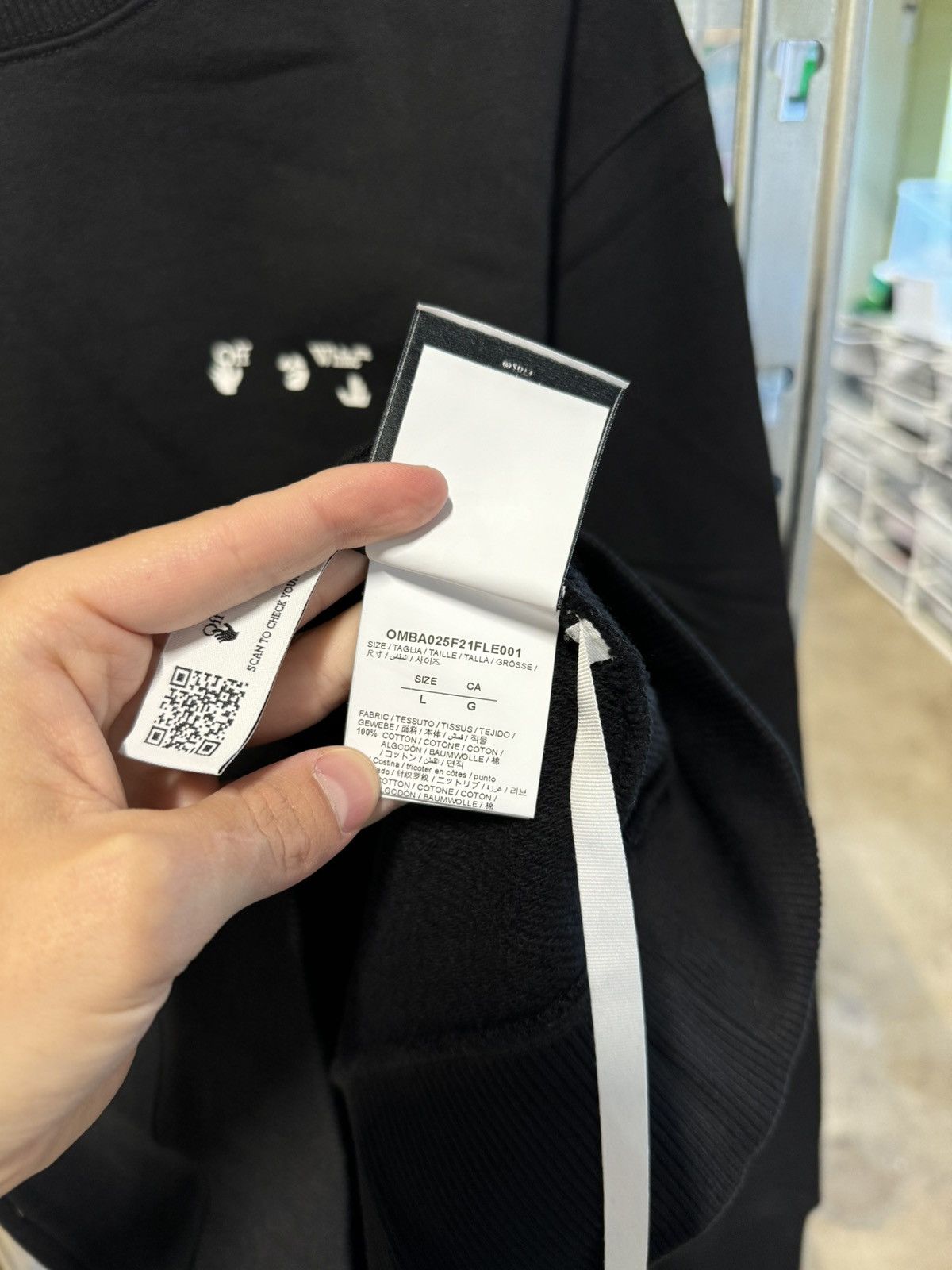Off-White Off-White Logo Sweatshirt NEW 650$ Size US L / EU 52-54 / 3 - 6 Thumbnail