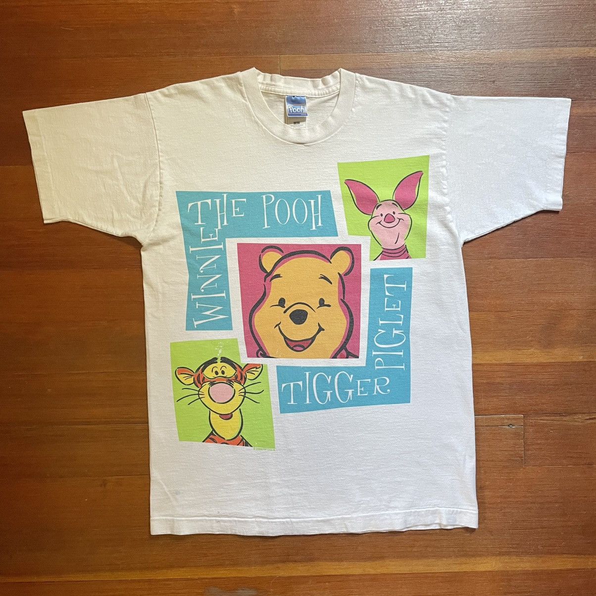 Disney Vintage 90s Winnie The Pooh Single Stitch T-shirt Size US L / EU 52-54 / 3 - 1 Thumbnail