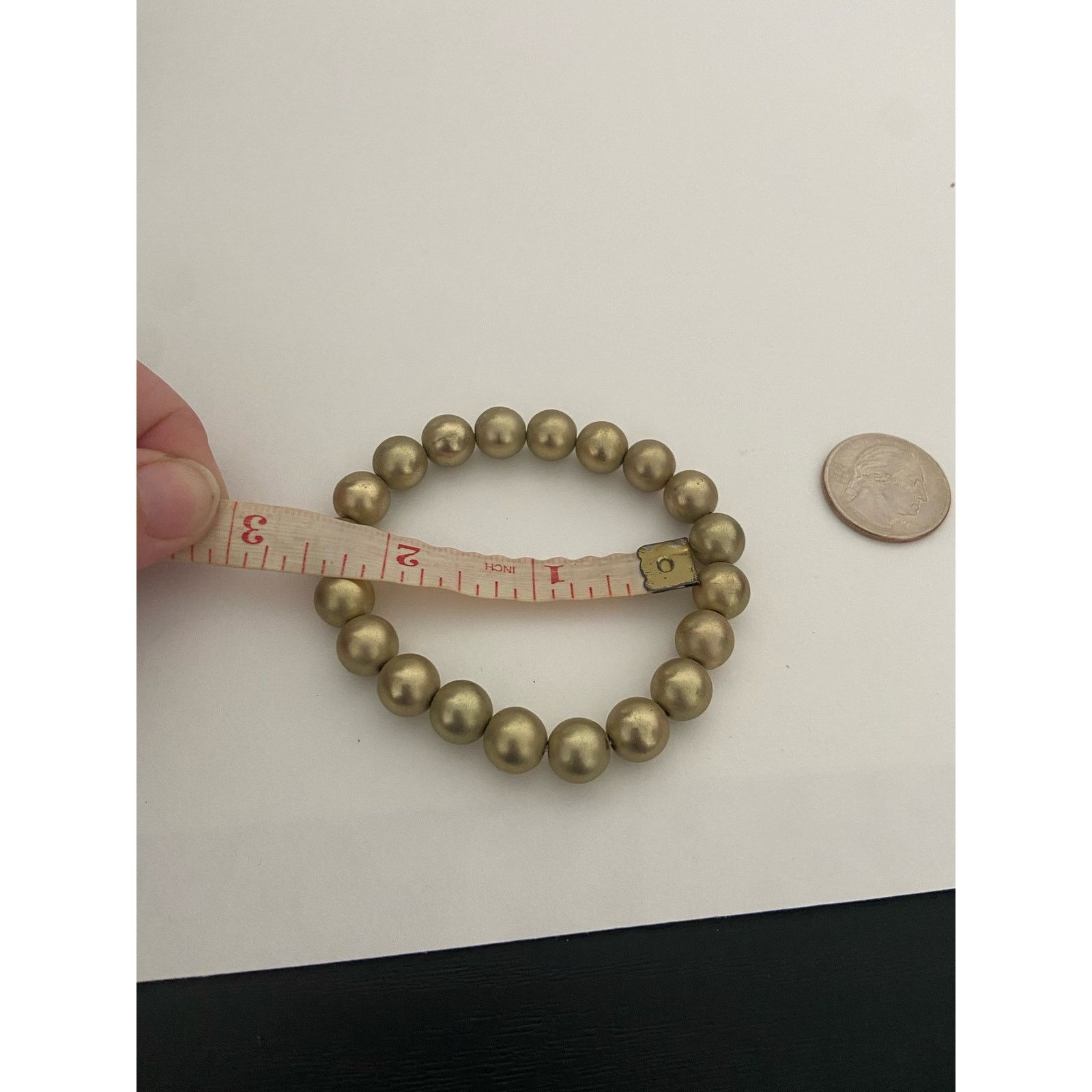 Handmade handmade gold bead bracelet Size ONE SIZE - 2 Thumbnail