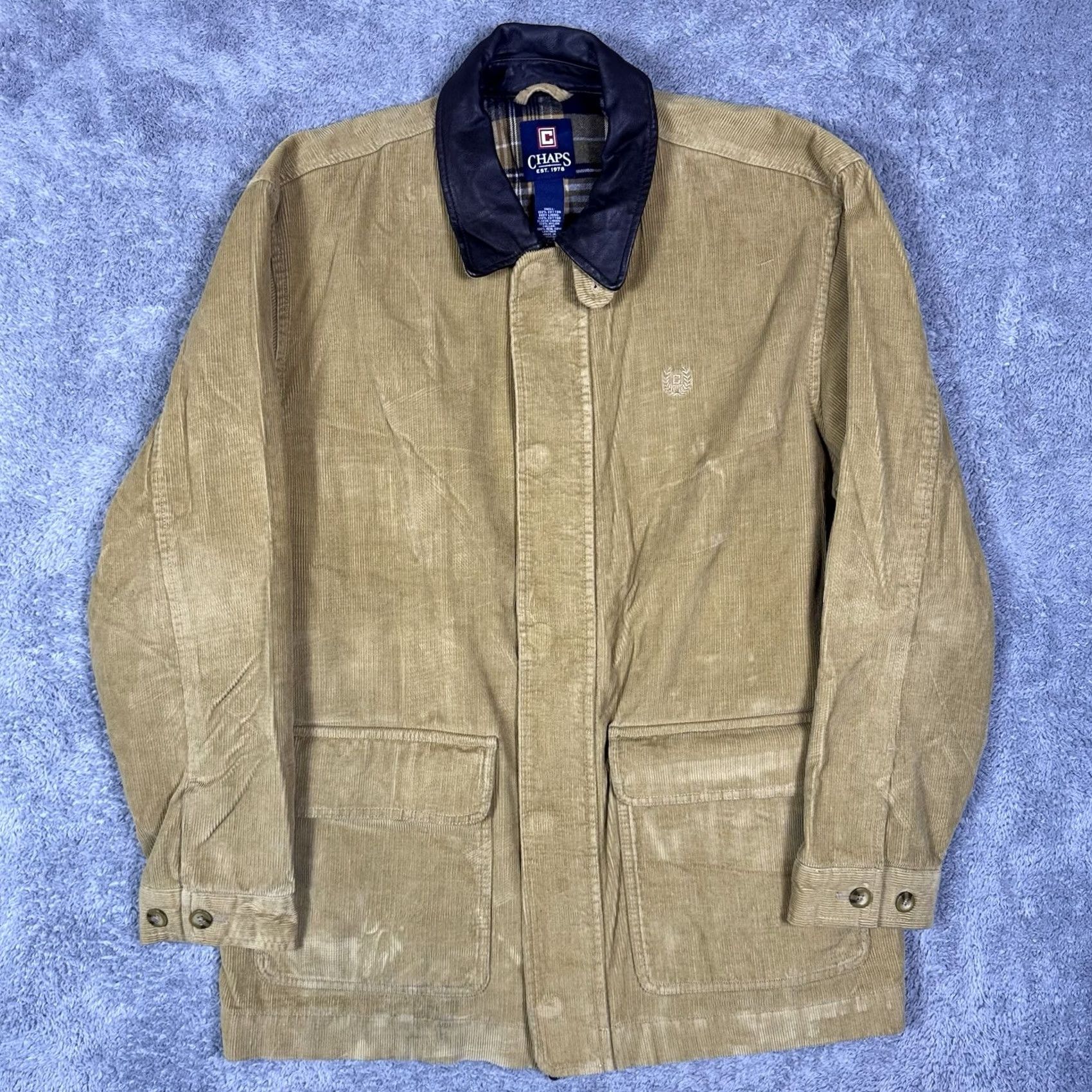 Ralph Lauren Ralph Lauren Chaps Jacket Men M Corduroy Leather Flannel Chore Field Barn Crest Size US M / EU 48-50 / 2 - 2 Thumbnail