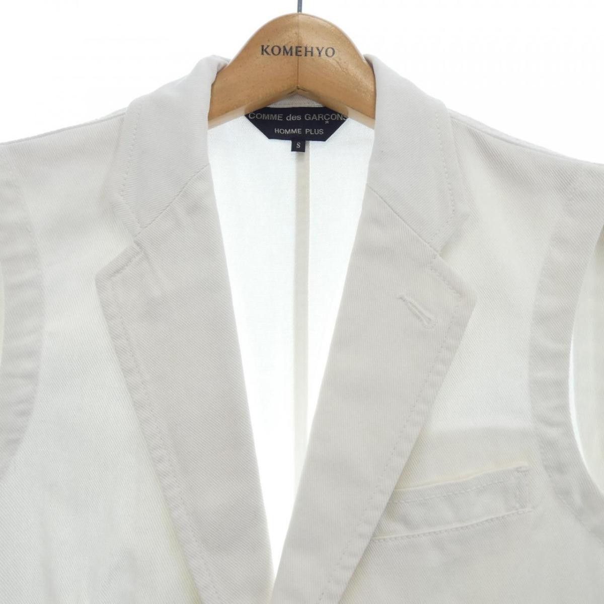 Comme des Garcons Vest Plain Tailored Cotton White Size US S / EU 44-46 / 1 - 4 Thumbnail