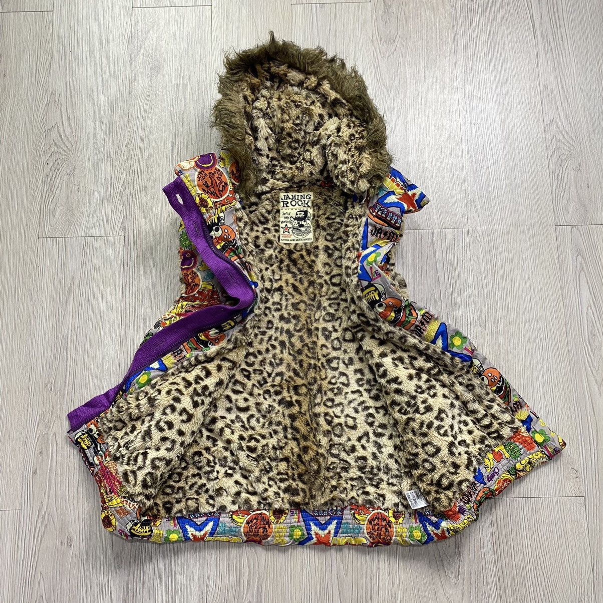Japanese Brand 2000s Jamming Rock Faux Fur Ghoosedown Vest Size US M / EU 48-50 / 2 - 2 Thumbnail