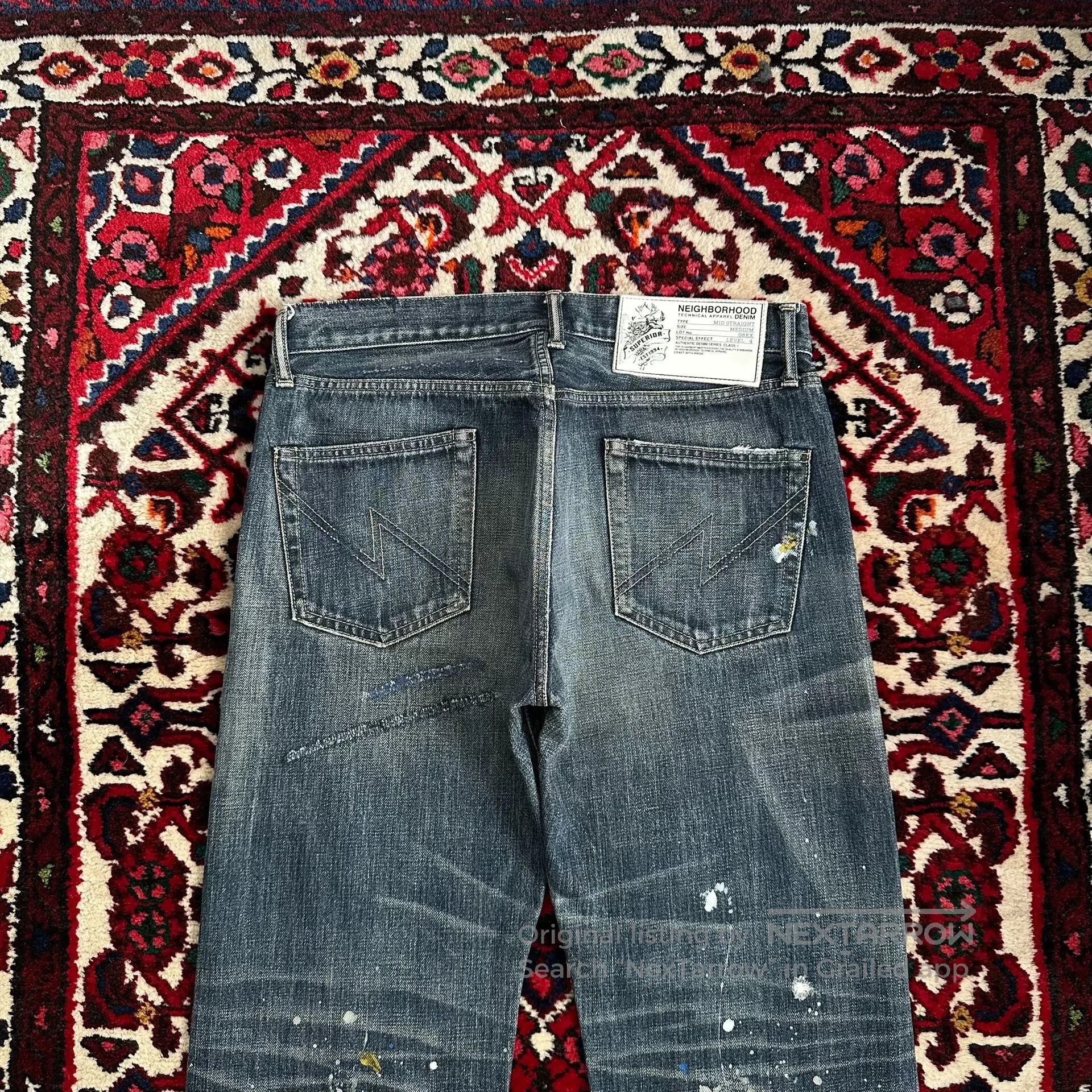 Neighborhood neighborhood splatter denim pants mid size. Size US 32 / EU 48 - 4 Thumbnail