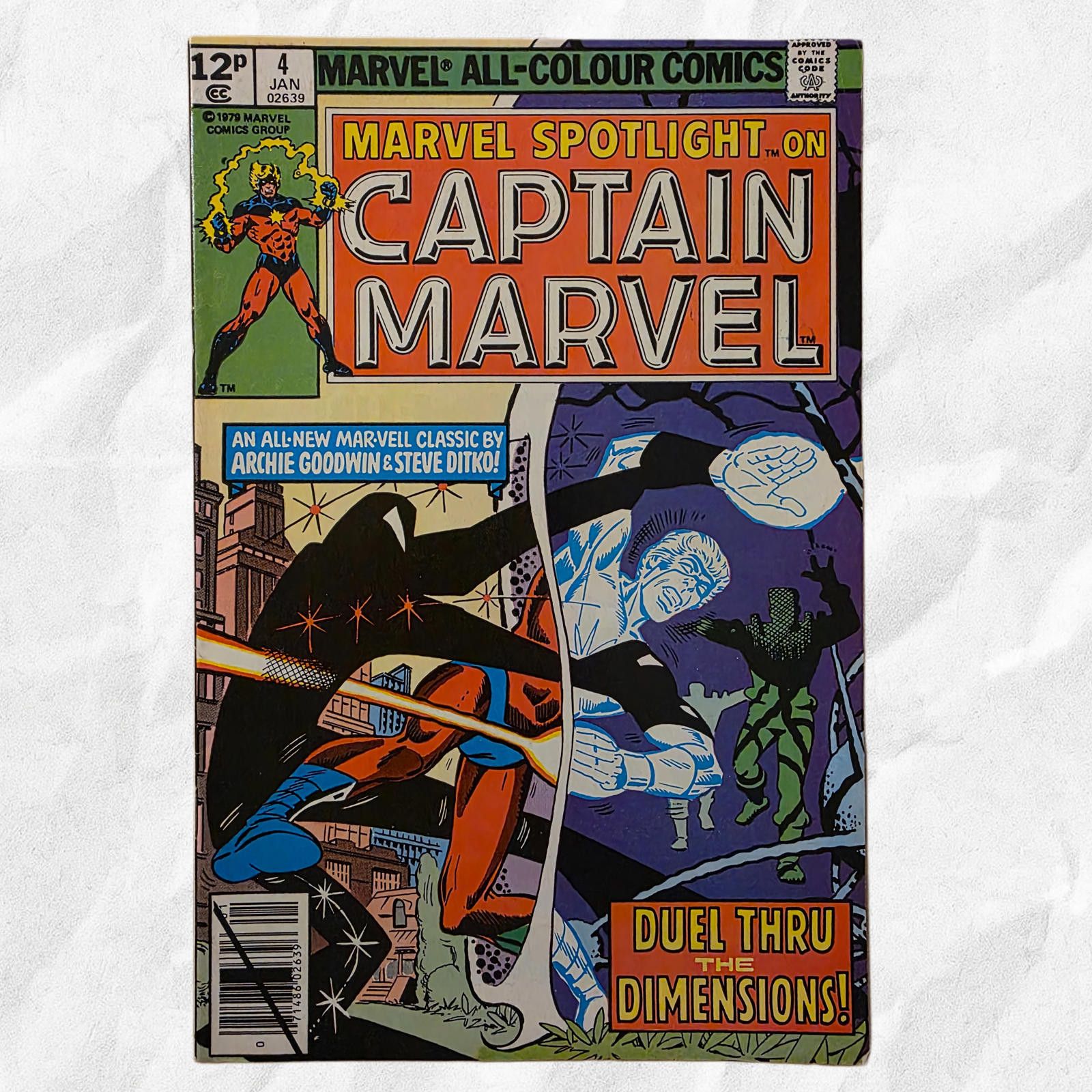 Marvel Comics Marvel Spotlight #4 VF 1980 UK Price Captain Marvel Comic C Size ONE SIZE - 1 Thumbnail