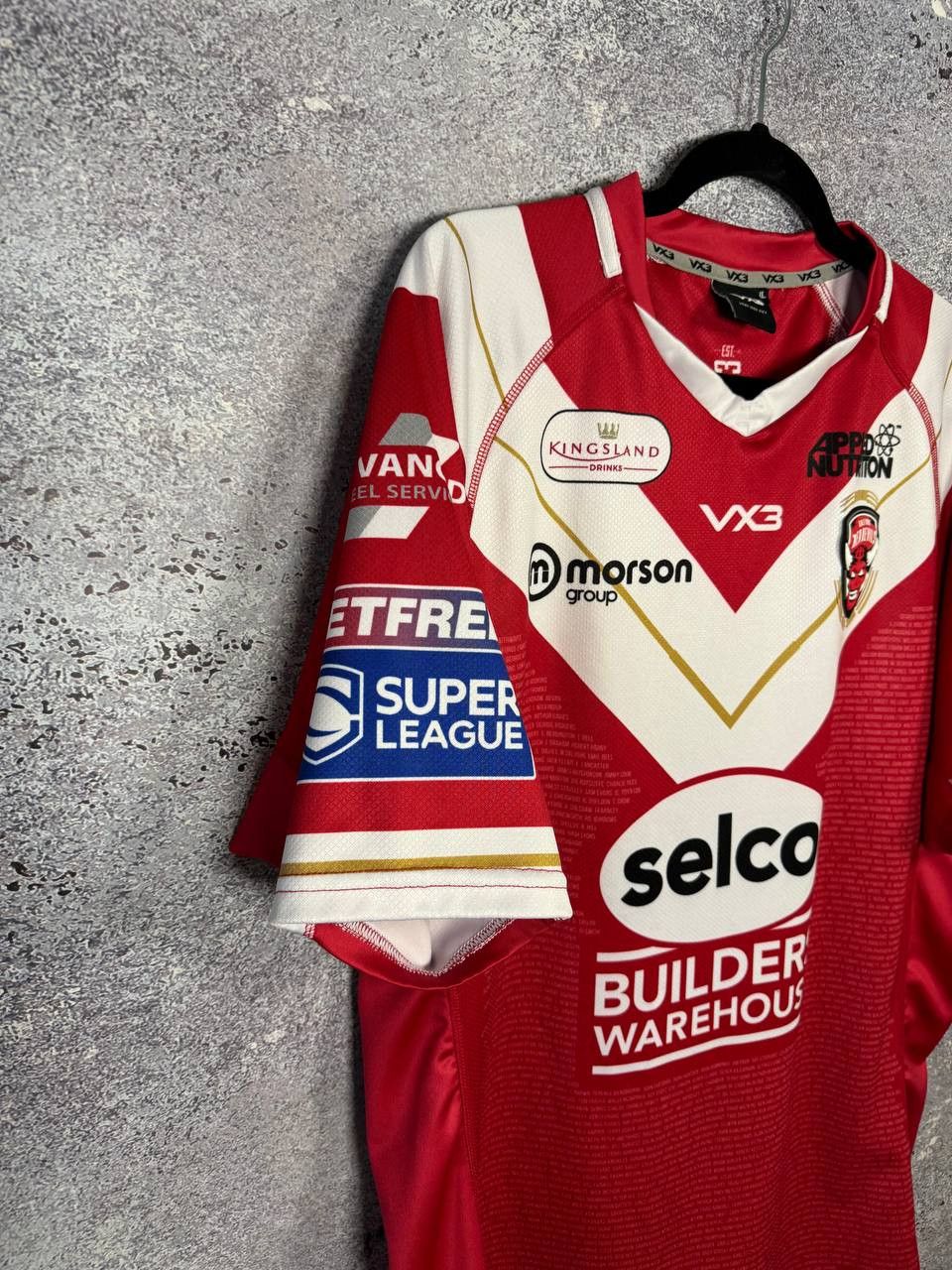Vintage Salford Red Devils Rugby Jersey Men's Size XL Size US XL / EU 56 / 4 - 4 Thumbnail