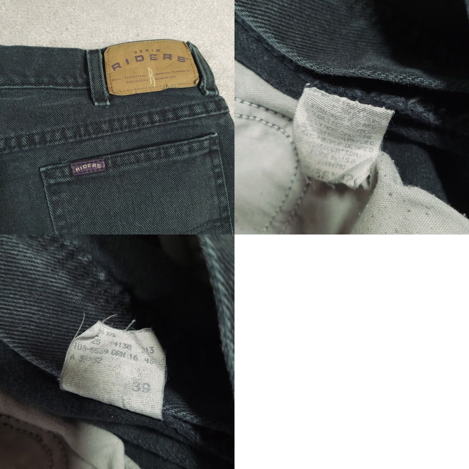 Lee VINTAGE Lee Riders Jeans Women's 36x32 Denim High Rise Green 90s Classic Distressed? Actually Distressed: No Size 25" / US 0 / IT 36 - 9 Thumbnail