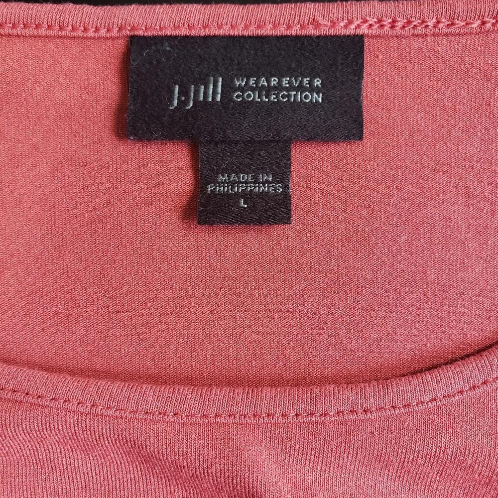 Designer CT658a J. Jill Ladies Orange T-shirt 3/4 Sleeve L Size L / US 10 / IT 46 - 6 Thumbnail