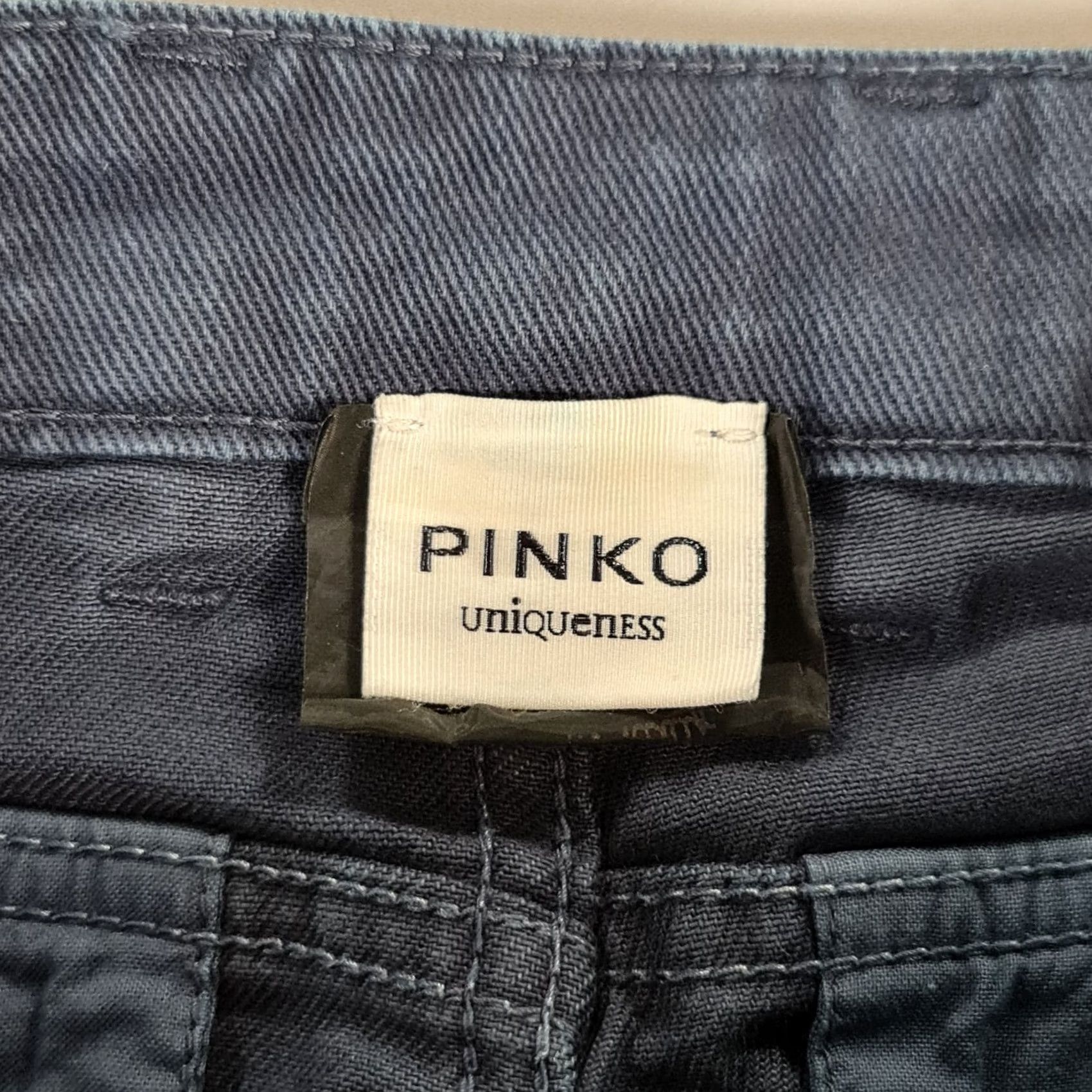 Pinko VINTAGE Pinko Uniqueness Womens Jeans Blue W25 L33 Bootcut Gold Buttons Size 42" / US 20 - 3 Thumbnail