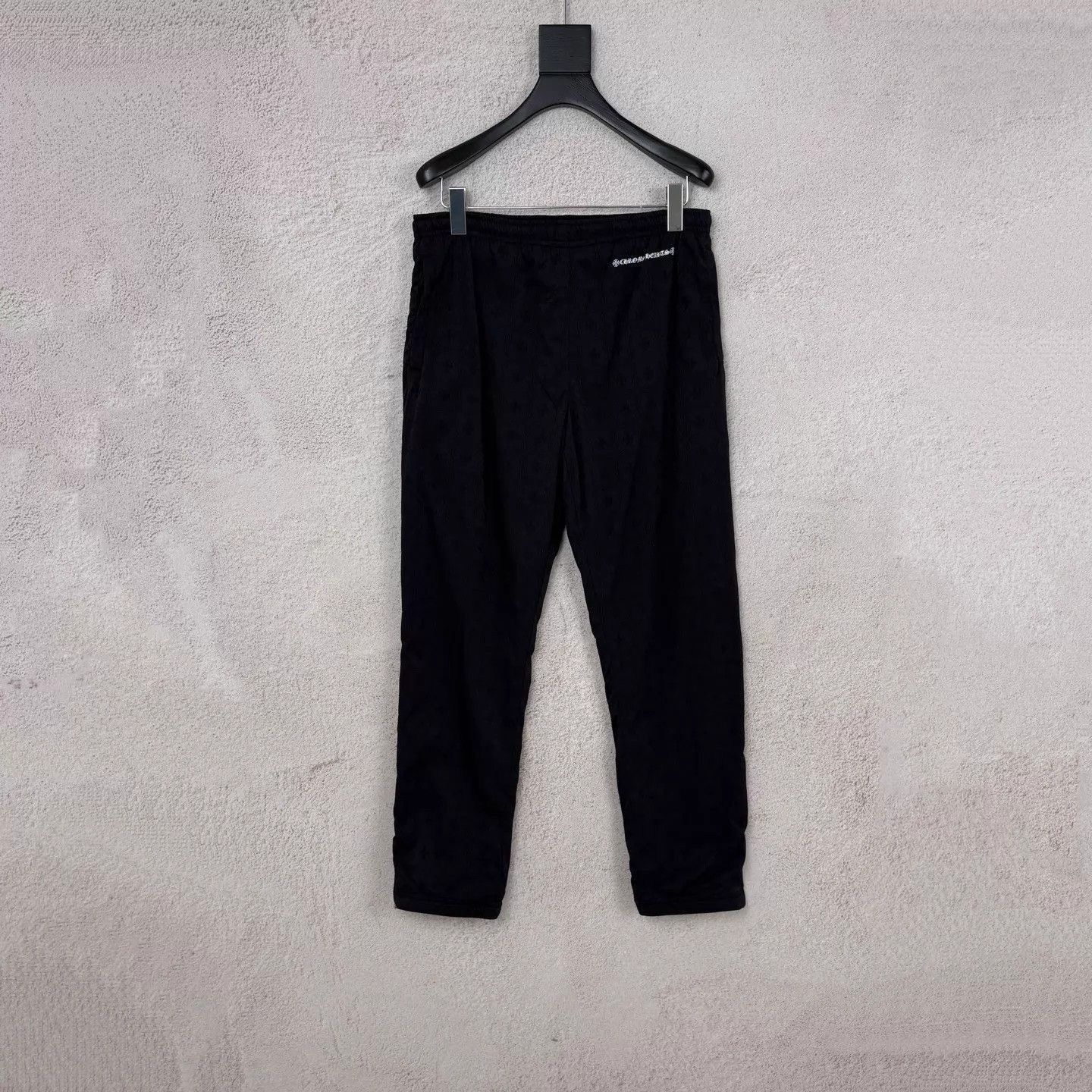 Chrome Hearts Black Elastic Waist Sweatpants - Size 32 Size US 32 / EU 48 - 1 Thumbnail