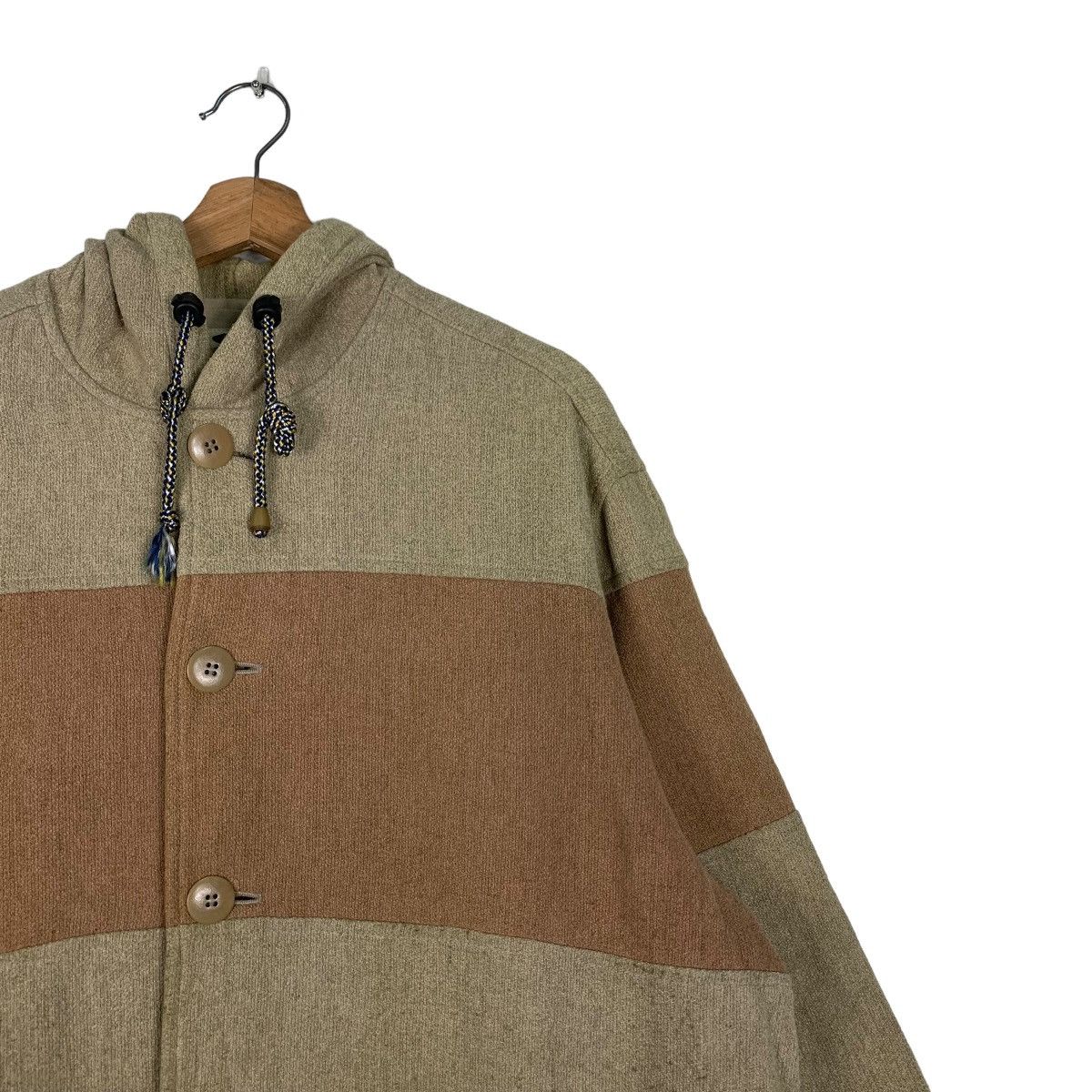 ABAHOUSE ABAHHOUSE Hooded Jacket Button Closure #0329-C15 Size US XL / EU 56 / 4 - 6 Thumbnail