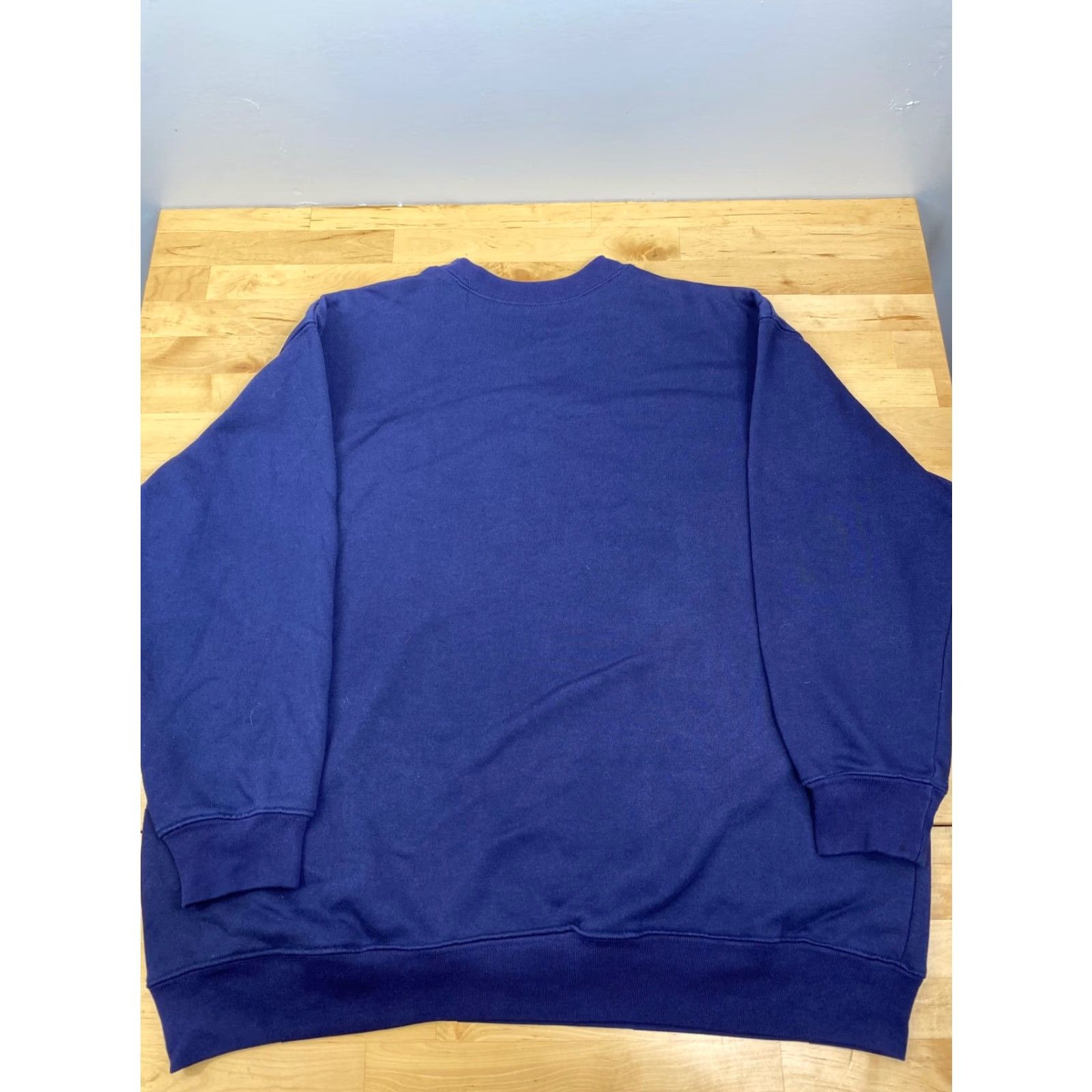 Vintage VINTAGE Womens French Laundry Pullover Sweater XL Blue Floral Embroidered #3706 Size XL / US 12-14 / IT 48-50 - 3 Thumbnail
