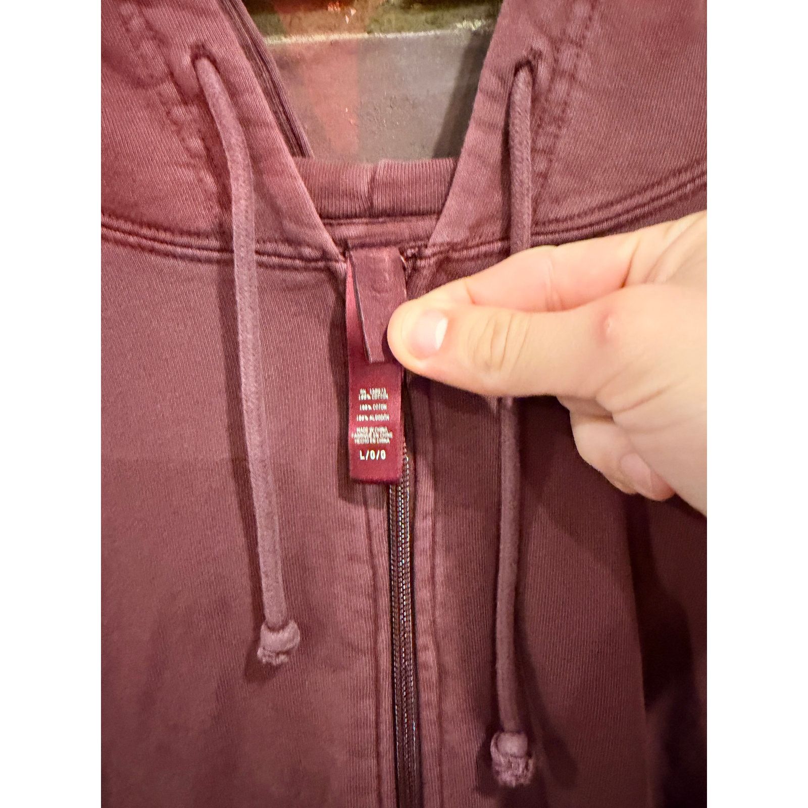 SKIMS Skims Wine color Hoodie Size US L / EU 52-54 / 3 - 3 Thumbnail