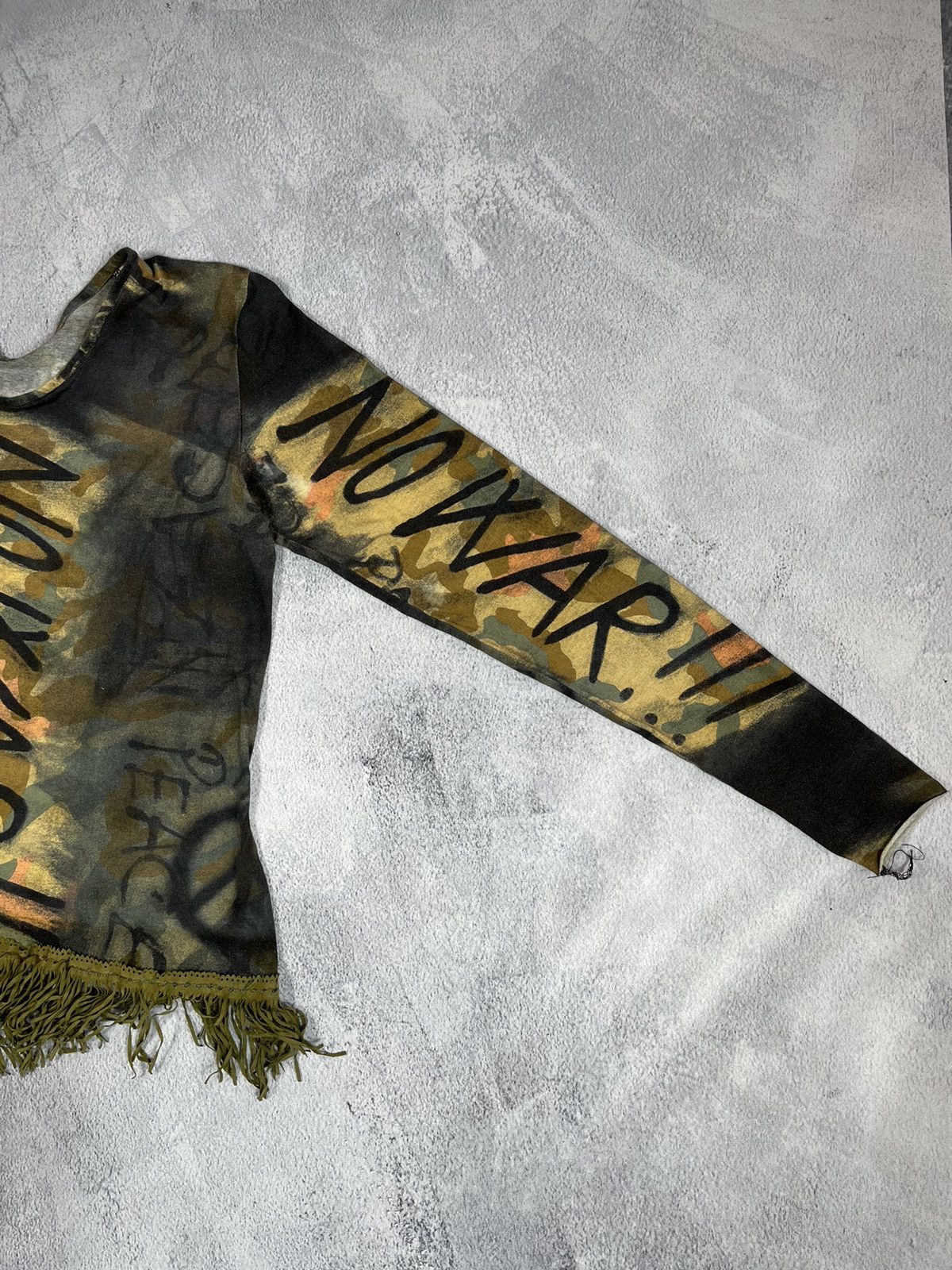 Vintage Vintage Y2K Japanese No War long sleeve blouse tee Size L / US 10 / IT 46 - 4 Thumbnail
