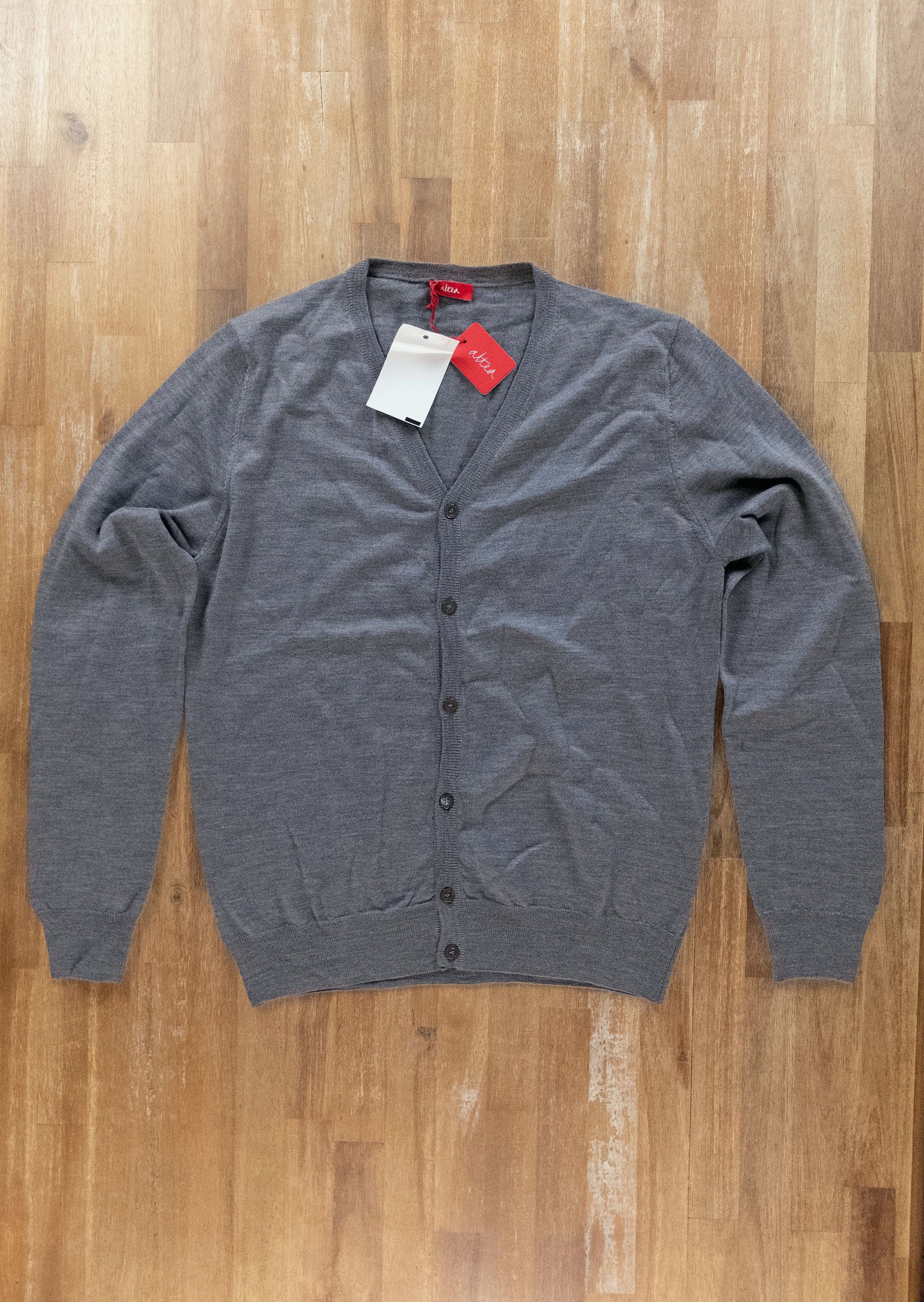Altea ALTEA Milano gray wool cardigan sweater Medium NWT Size US M / EU 48-50 / 2 - 1 Thumbnail