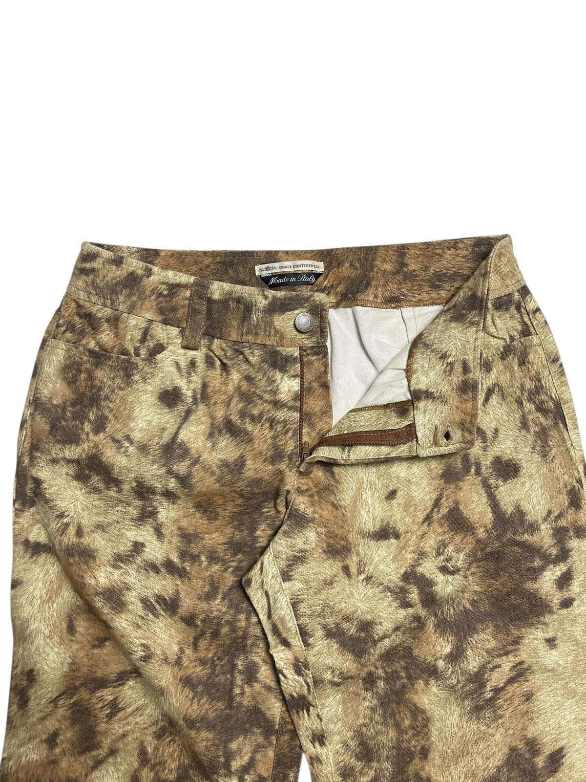 Tornado Mart 2000’s Grace Continental - Leopard Print Flared Pants Size US 29 - 4 Thumbnail