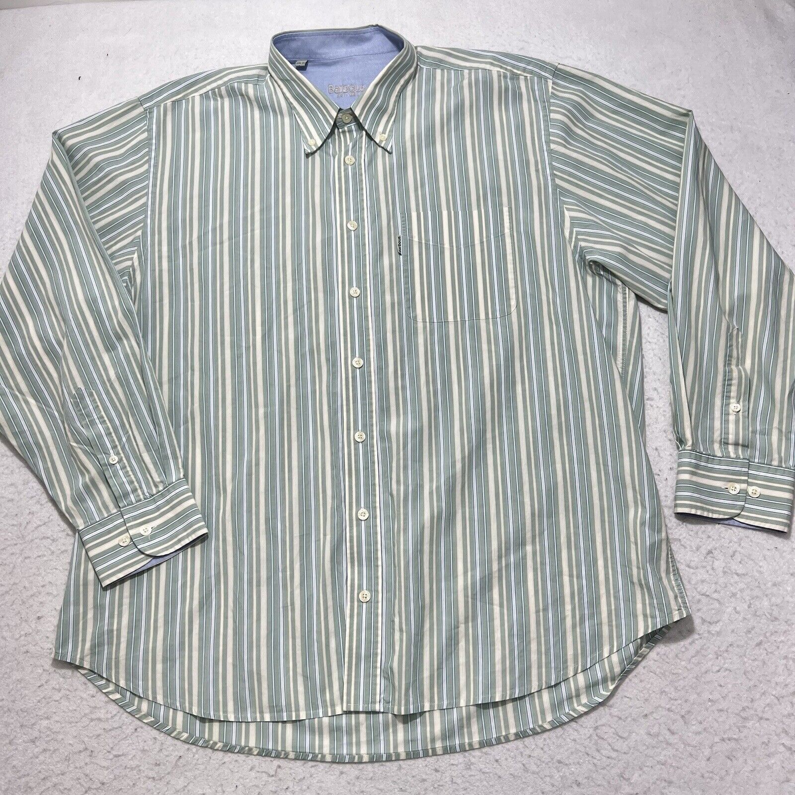 Barbour Barbour Men's XXL Long Sleeve Button Up Dress Shirt Size US XXL / EU 58 / 5 - 1 Thumbnail