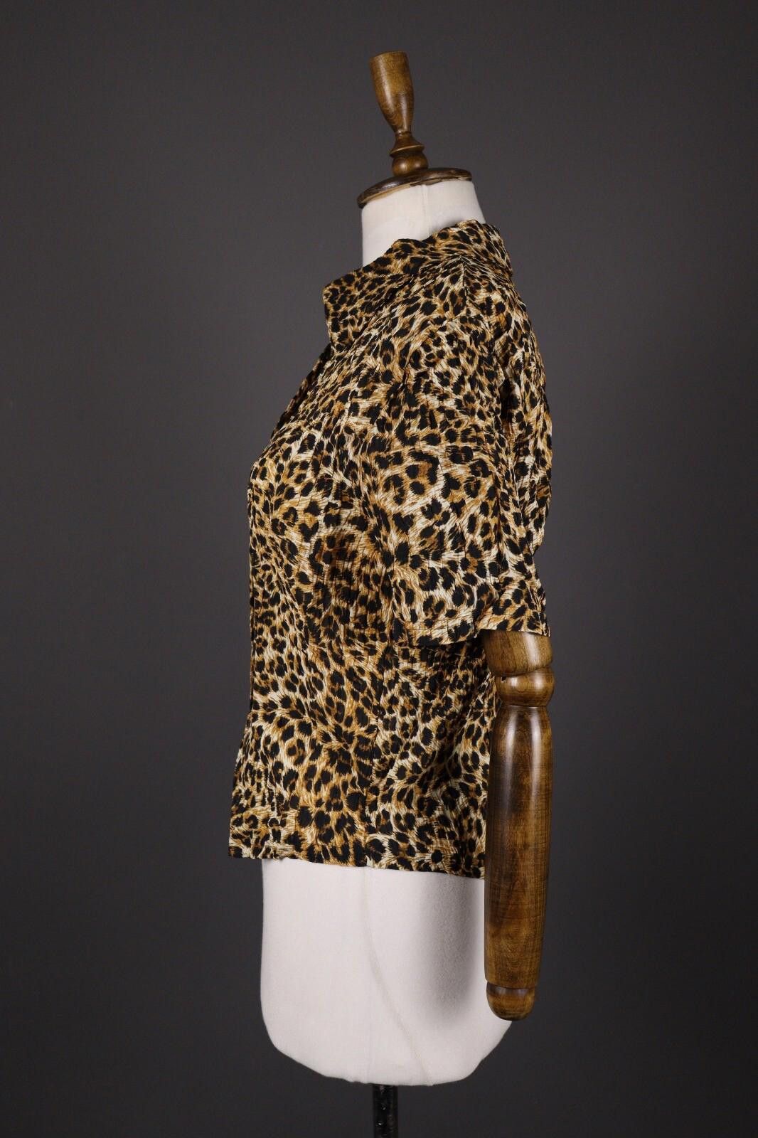 Nanushka Nanushka Leopard Print Top Button Down Blouse Shirt Size M Size M / US 6-8 / IT 42-44 - 4 Thumbnail