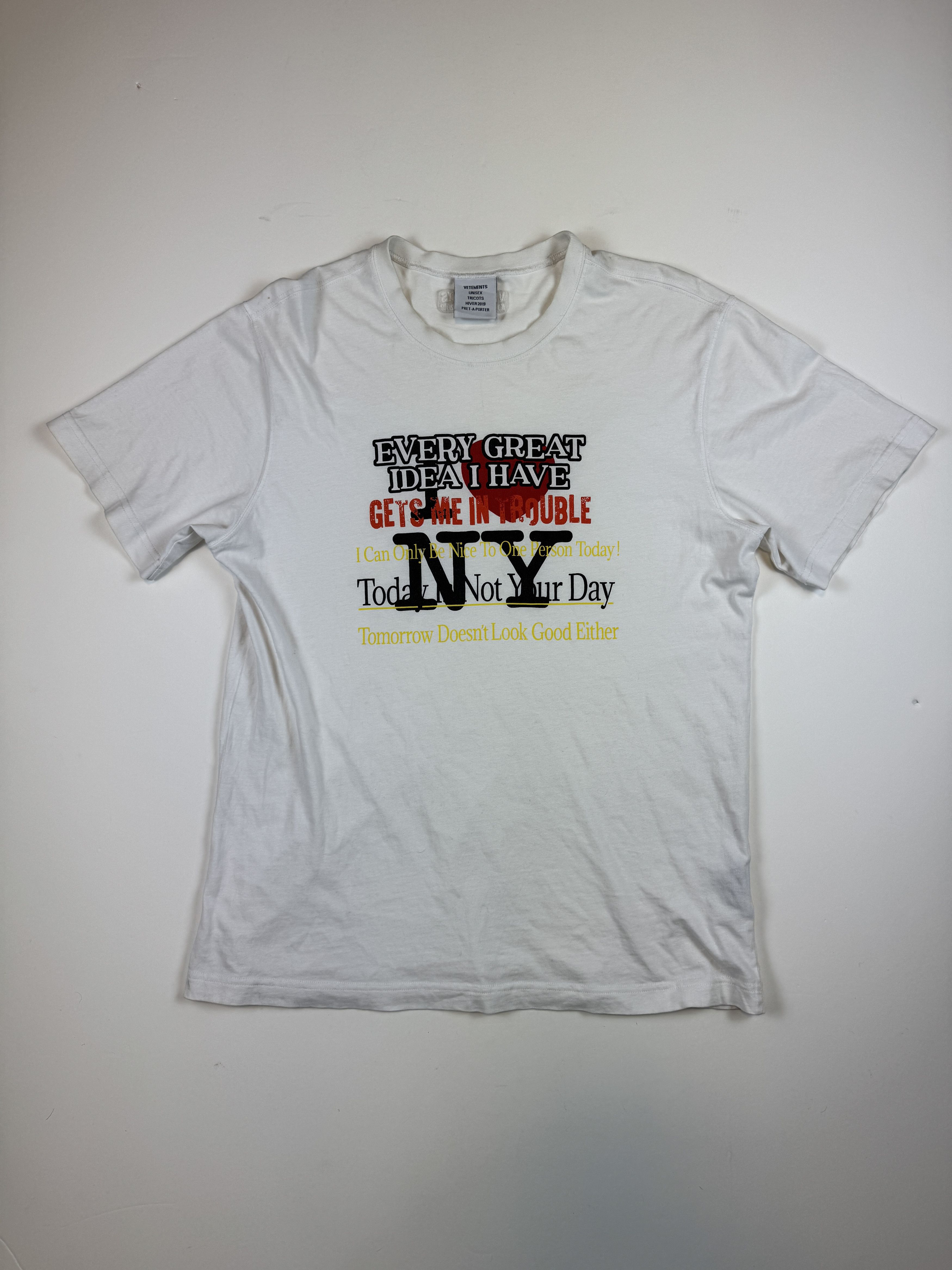 Vetements Vetements I <3 NY Tee Size US M / EU 48-50 / 2 - 1 Thumbnail