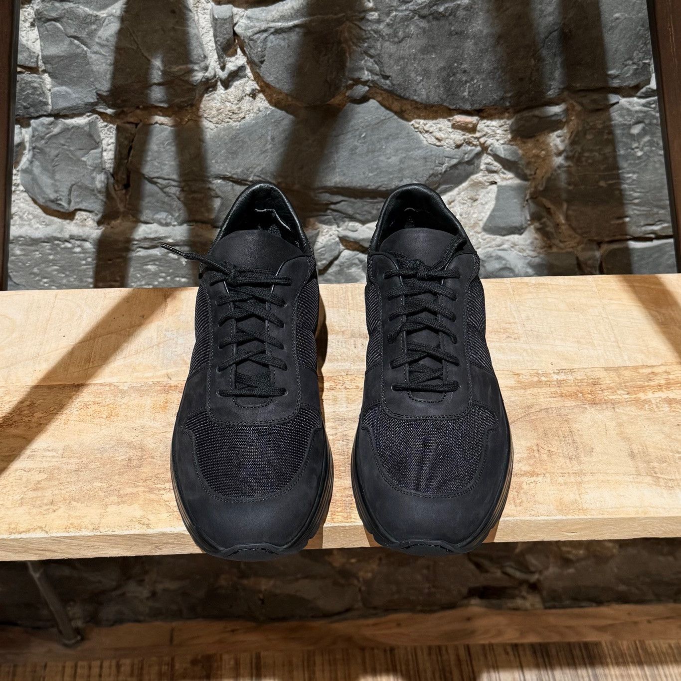 Common Projects Common Project New Track Black Mesh Nubuck Sneakers Size US 8 / EU 41 - 2 Thumbnail