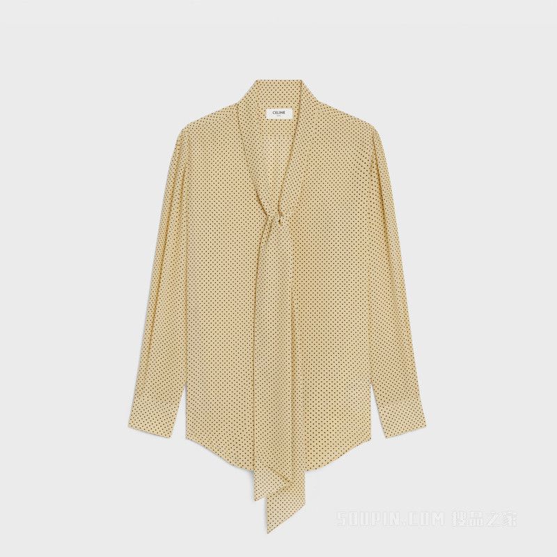 Celine romy lavallière shirt in crepe de chine Size XS / US 0-2 / IT 36-38 - 1 Thumbnail