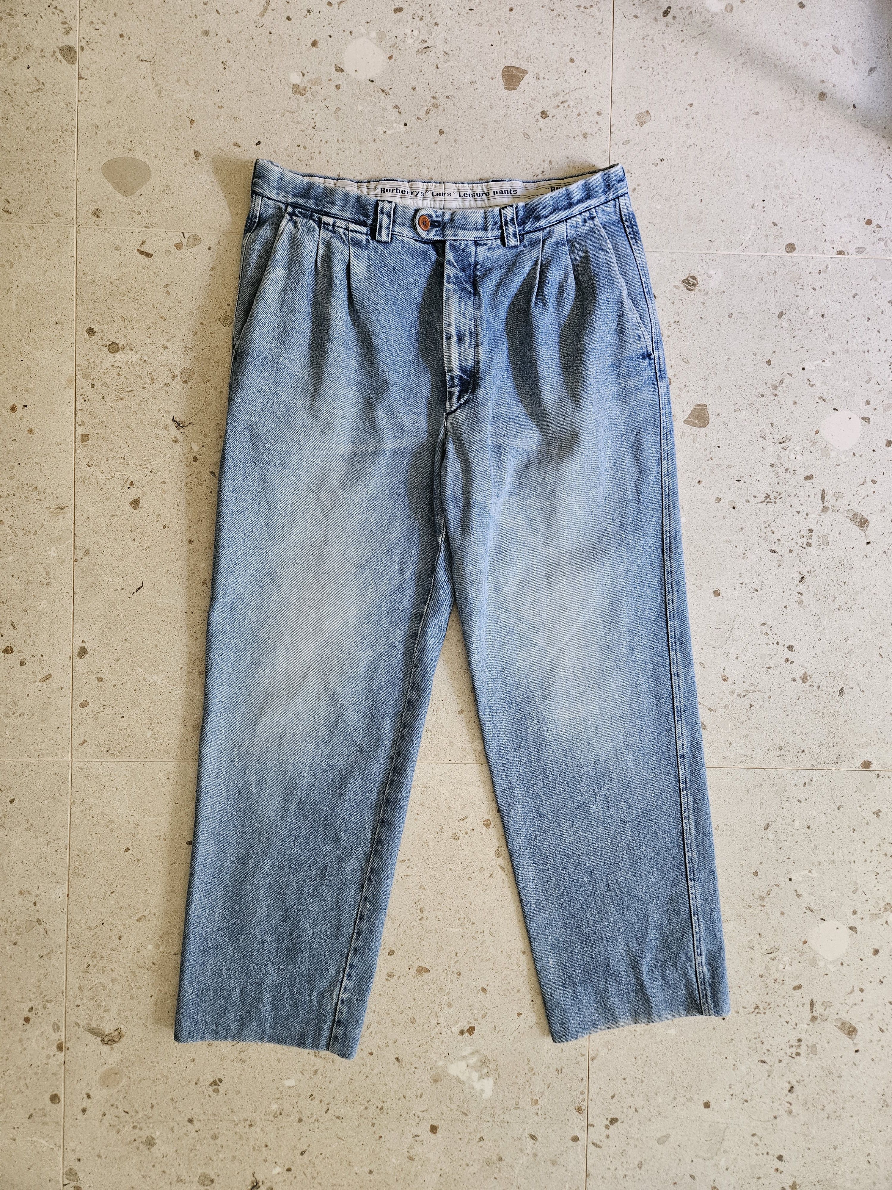 Rare Burberry Jeans denim trousers pants baggy vintage 90's