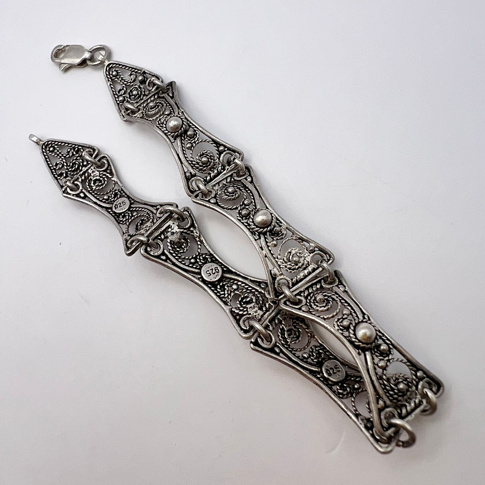 Vintage Vintage Bracelet Jewelry 925 Sterling Silver 12.5 gr Size ONE SIZE - 1 Thumbnail