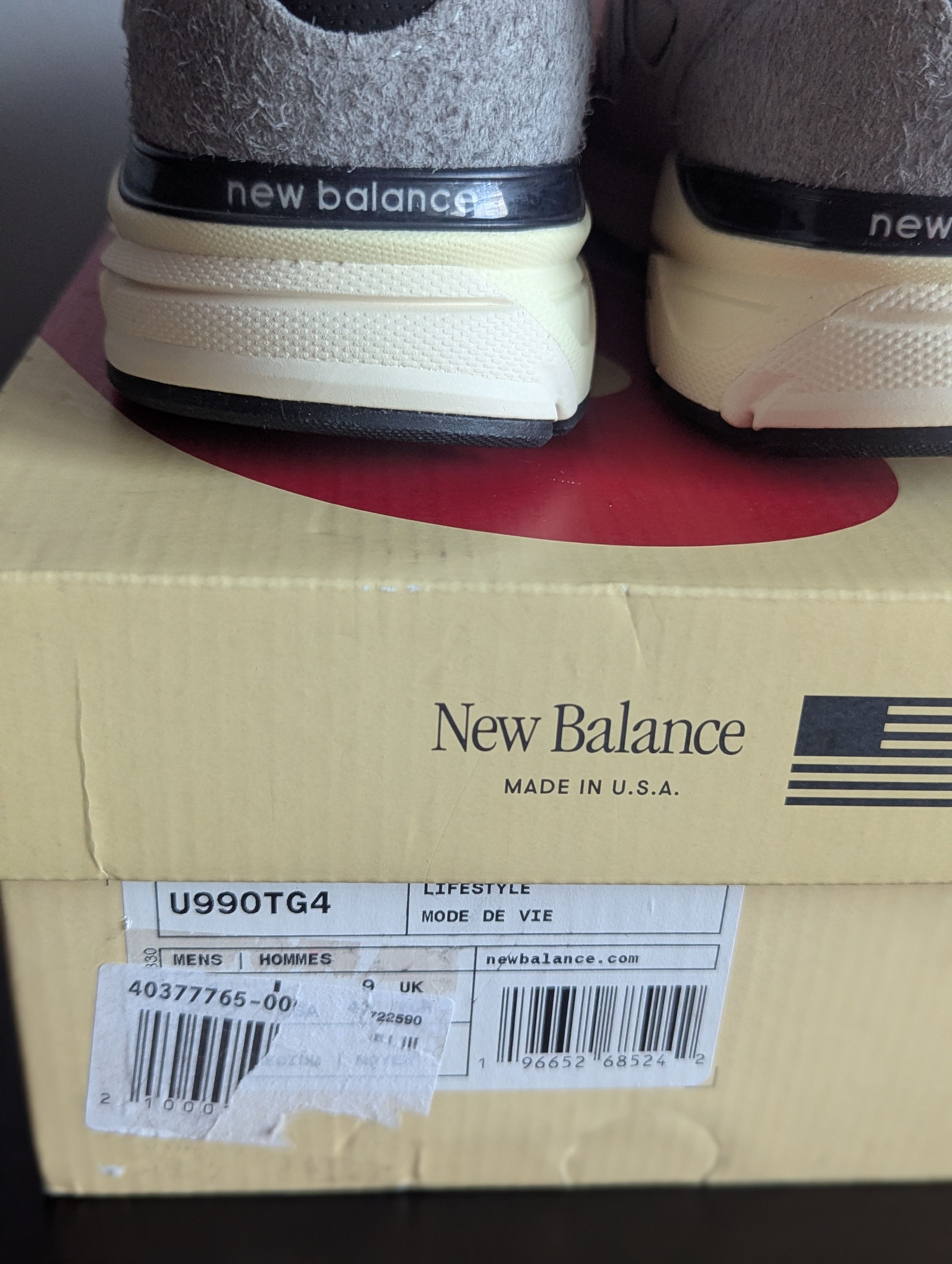 New Balance New Balance 990v4 MiUSA Teddy Santis Grey Black Cream Size US 9.5 / EU 42-43 - 5 Thumbnail