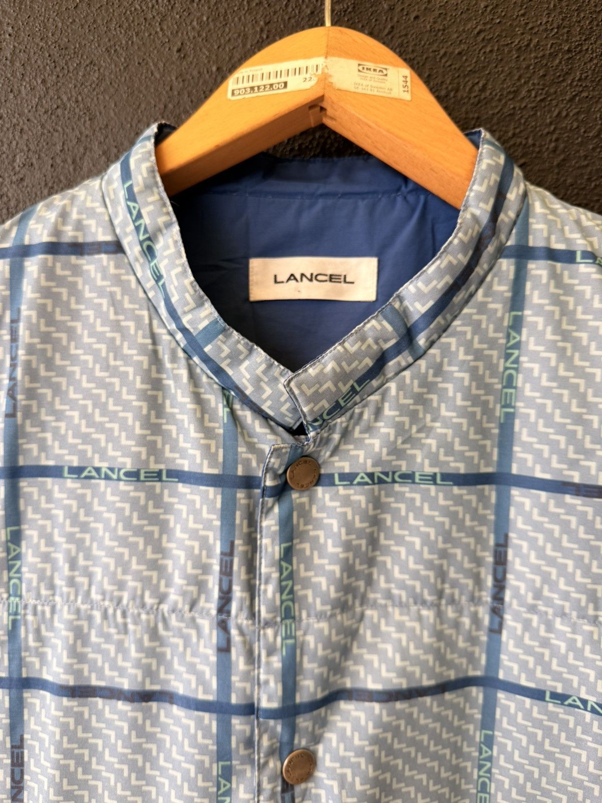 Lancel Rare LANCEL Vintage Down-Filled Logo Plaid Quilted Vest Size US L / EU 52-54 / 3 - 3 Thumbnail