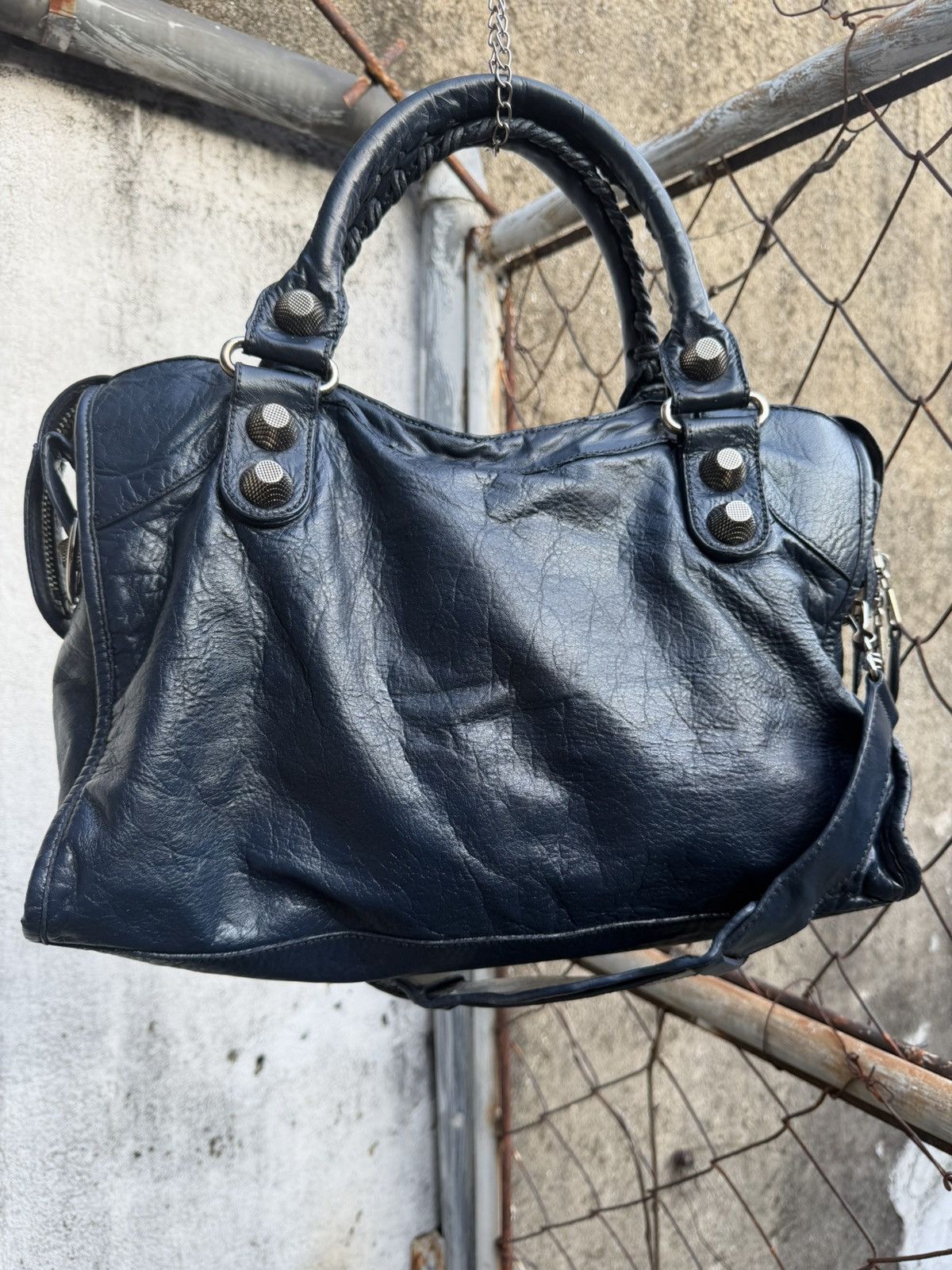 Balenciaga Balenciaga - 2000’s - Classic Le City Giant 21 Navy Blue Size ONE SIZE - 5 Thumbnail