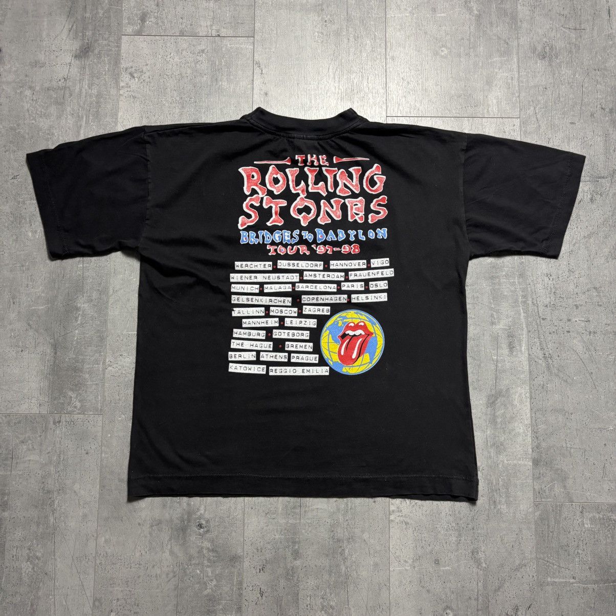 The Rolling Stones Vintage 1990’s The Rolling Stones Bridges to Babylon T-shirt Size US L / EU 52-54 / 3 - 17 Thumbnail