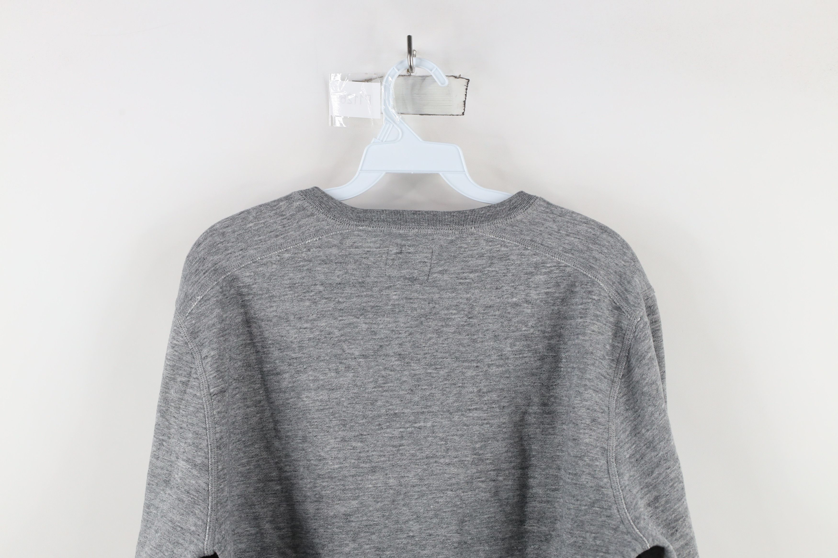 J.Crew × Vintage J Crew Fleece Blank Henley Pullover Sweatshirt Heather Gray Size US L / EU 52-54 / 3 - 9 Thumbnail