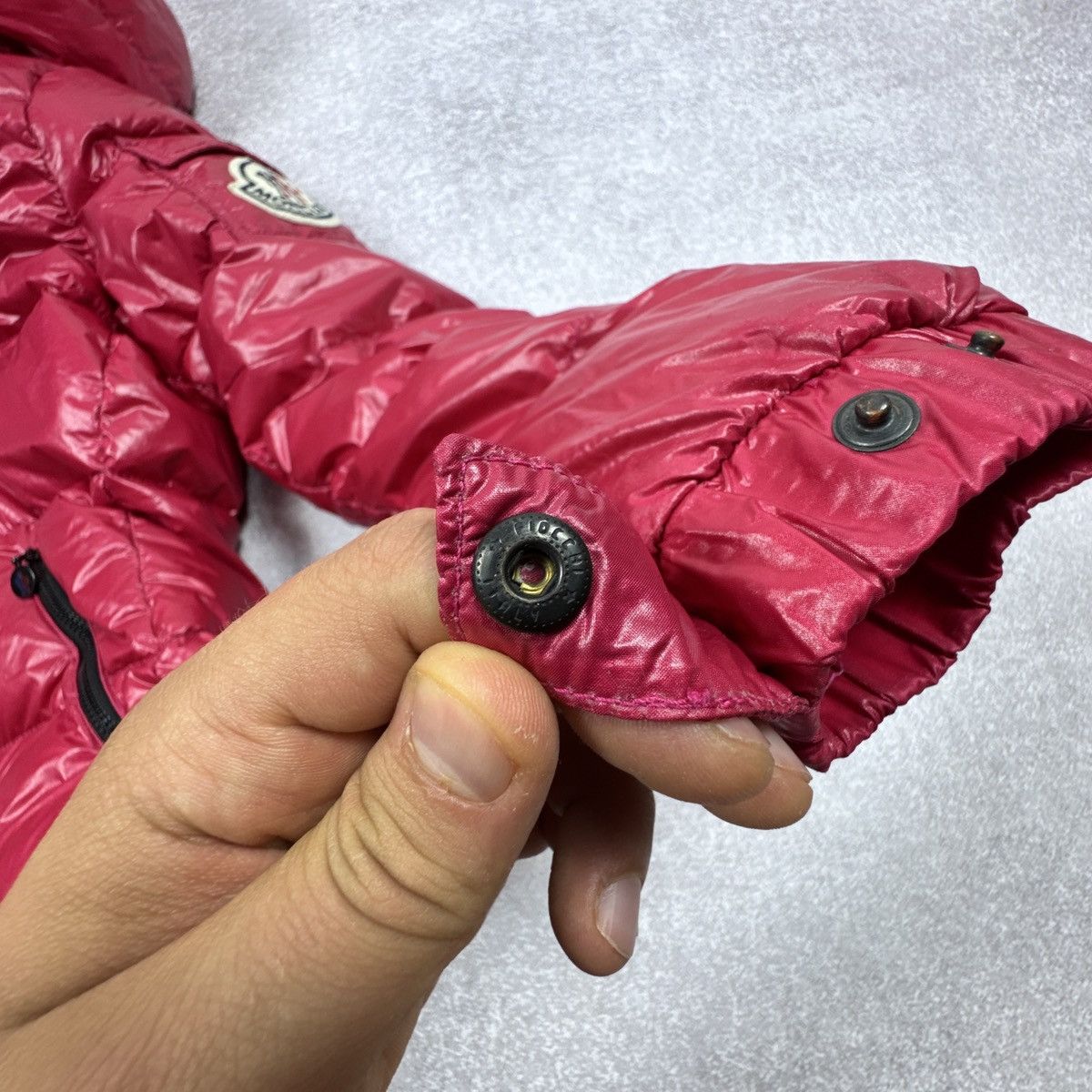 Moncler Women`s Moncler Badia Red Puffer Hooded Jacket Size 1 / S Size S / US 4 / IT 40 - 21 Thumbnail