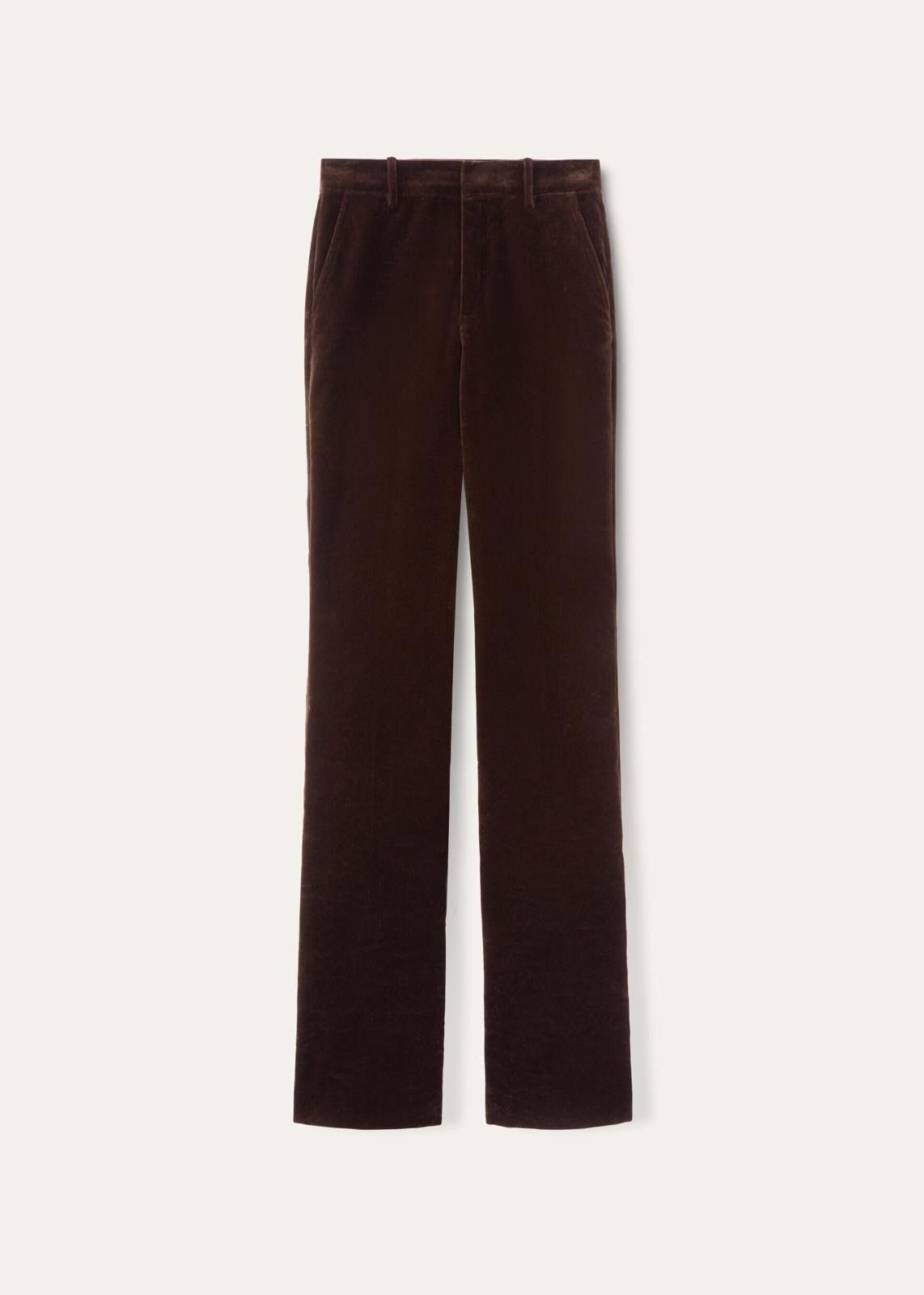Loro Piana o1srvl11e1125 FAO2443 Velvet Gaby Trousers in Brown Size 26" / US 2 / IT 38 - 1 Thumbnail