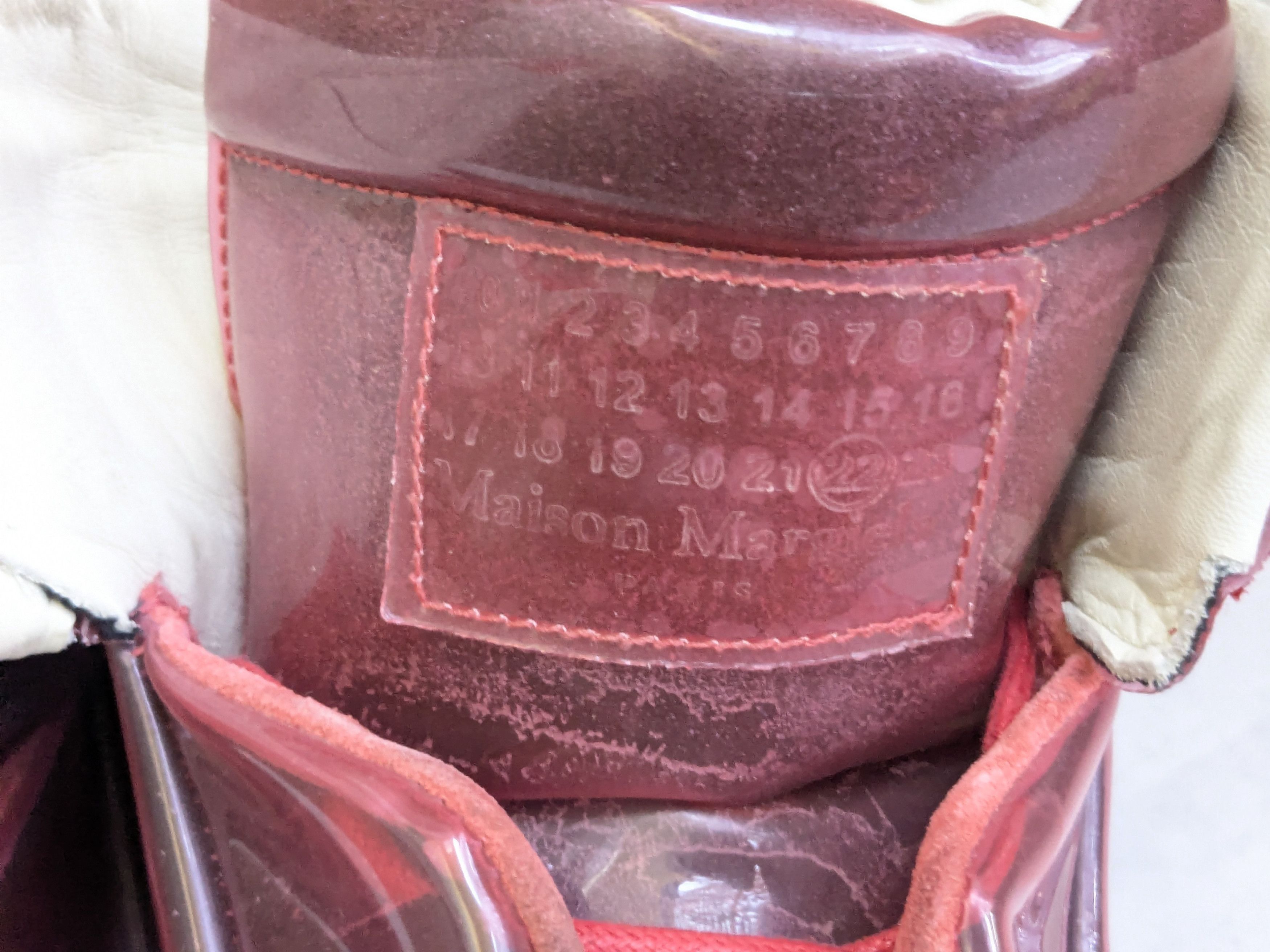 Maison Margiela Maison Margiela Future Sneakers Red PVC 9 42 High Tops Size US 9 / EU 42 - 9 Thumbnail