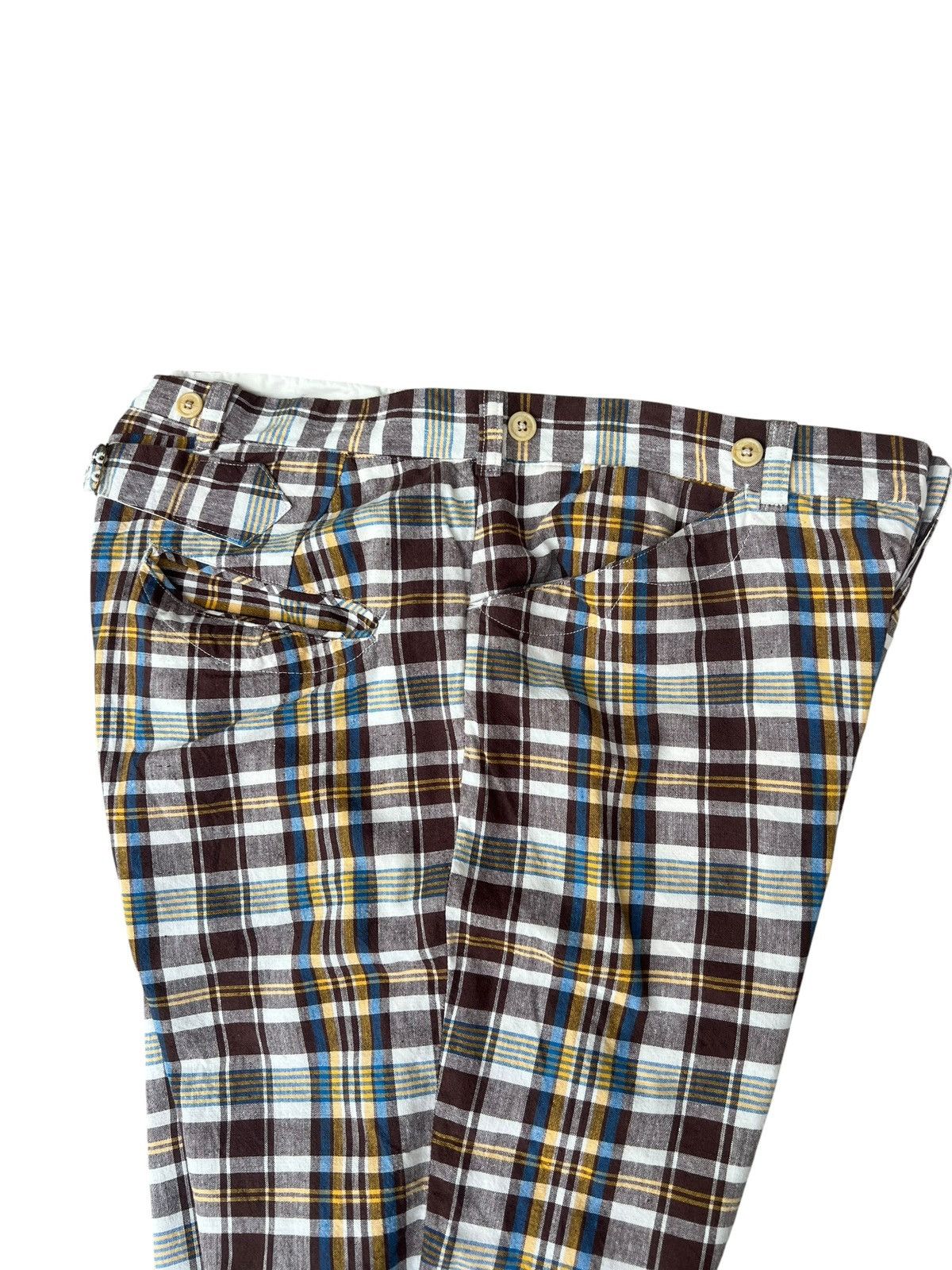 Waste(twice) Waste Twice Japan 100% Linen Checkered Trouser Pant Size US 34 / EU 50 - 19 Thumbnail