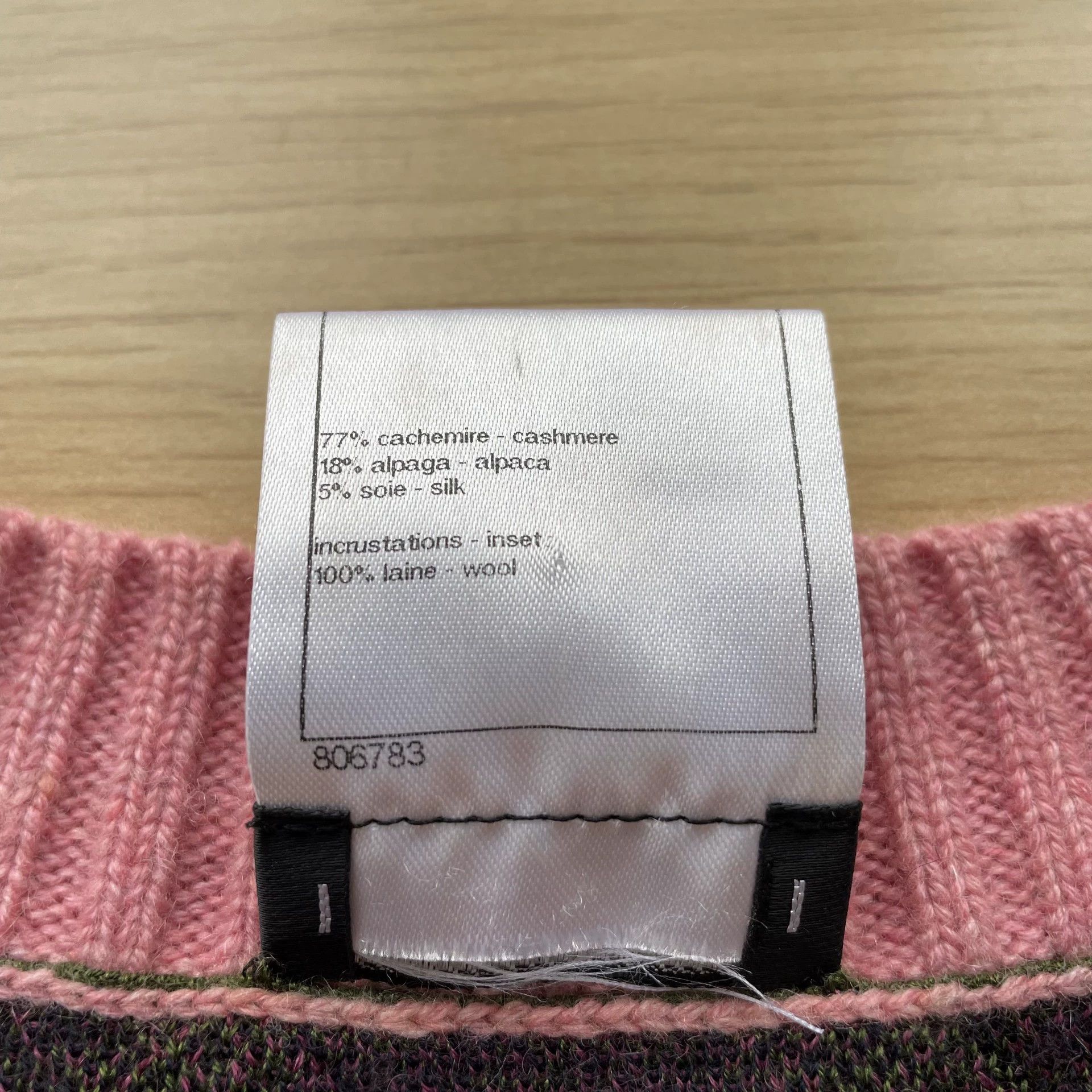 Chanel Chanel V-neck Striped 2Tone Wool Dress 36 Blue Pink Size XS / US 0-2 / IT 36-38 - 5 Thumbnail