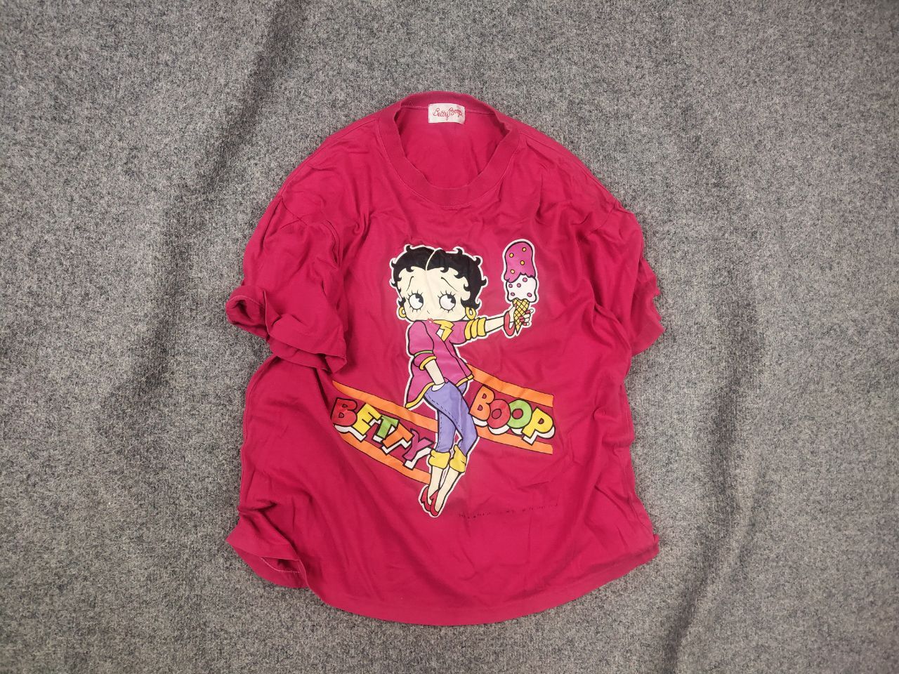 Cartoon Network Vintage 1993s Betty Boop AOP Big Face logo T shirt Cartoon Size US M / EU 48-50 / 2 - 1 Thumbnail