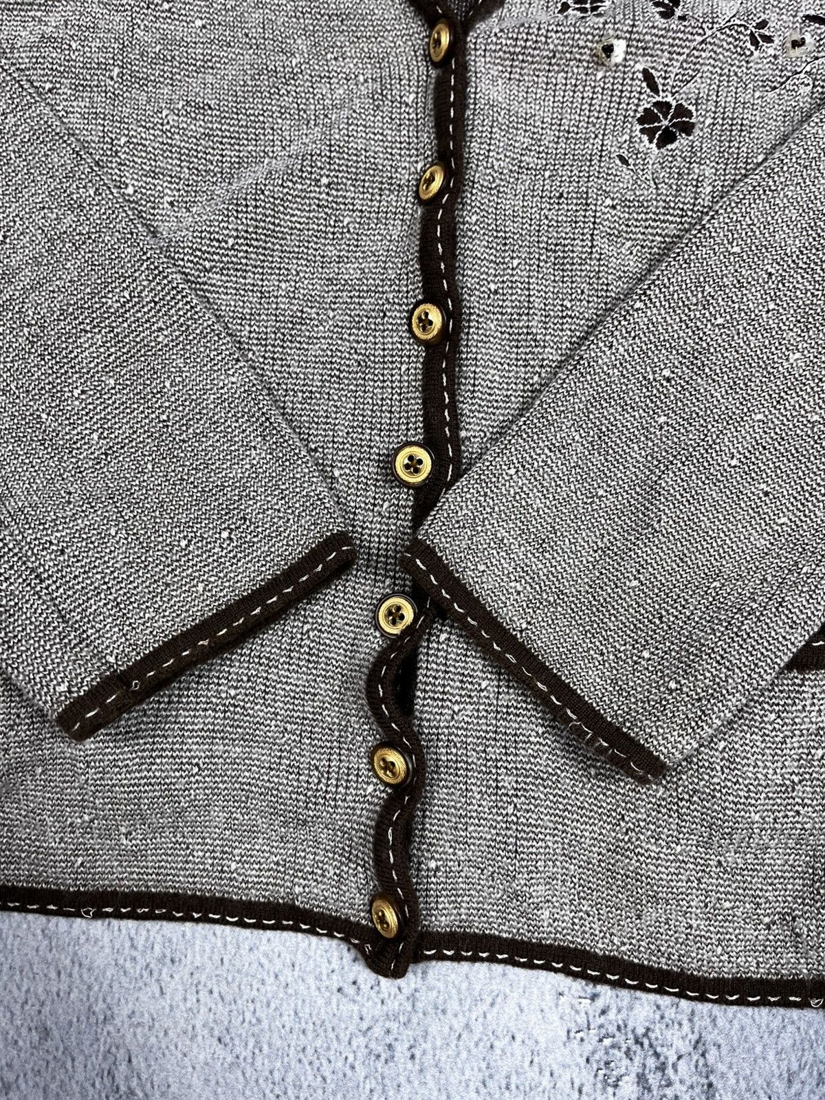 Escada Vintage Escada wool floral retro style cardigan size S Size XS / US 0-2 / IT 36-38 - 6 Thumbnail
