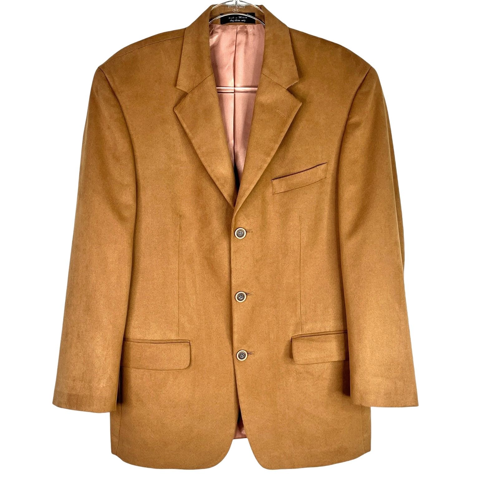 Andrew Fezza Andrew Fezza Fusion Blazer 40R Camel Tan Soft Size 40R - 5 Thumbnail